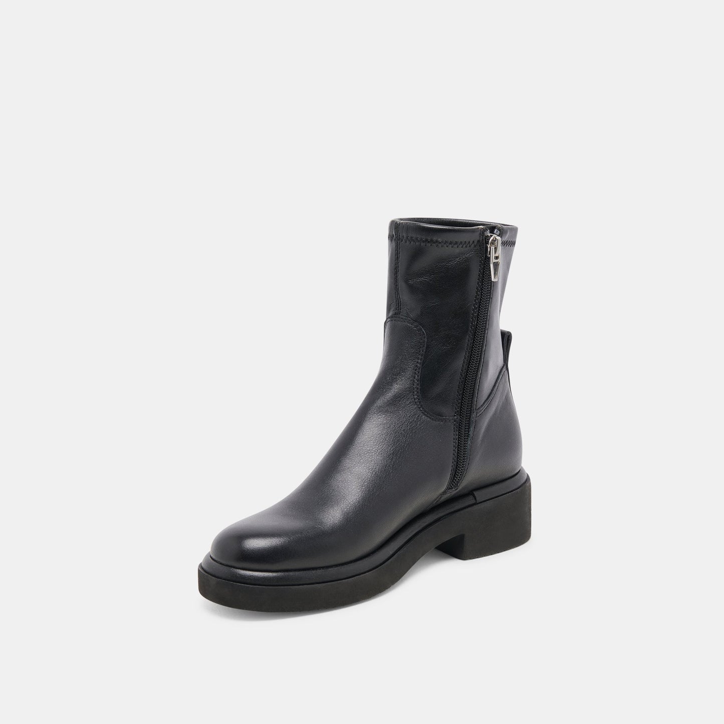 Simaya H2O Wide Black Leather Boots Dolce Vita New