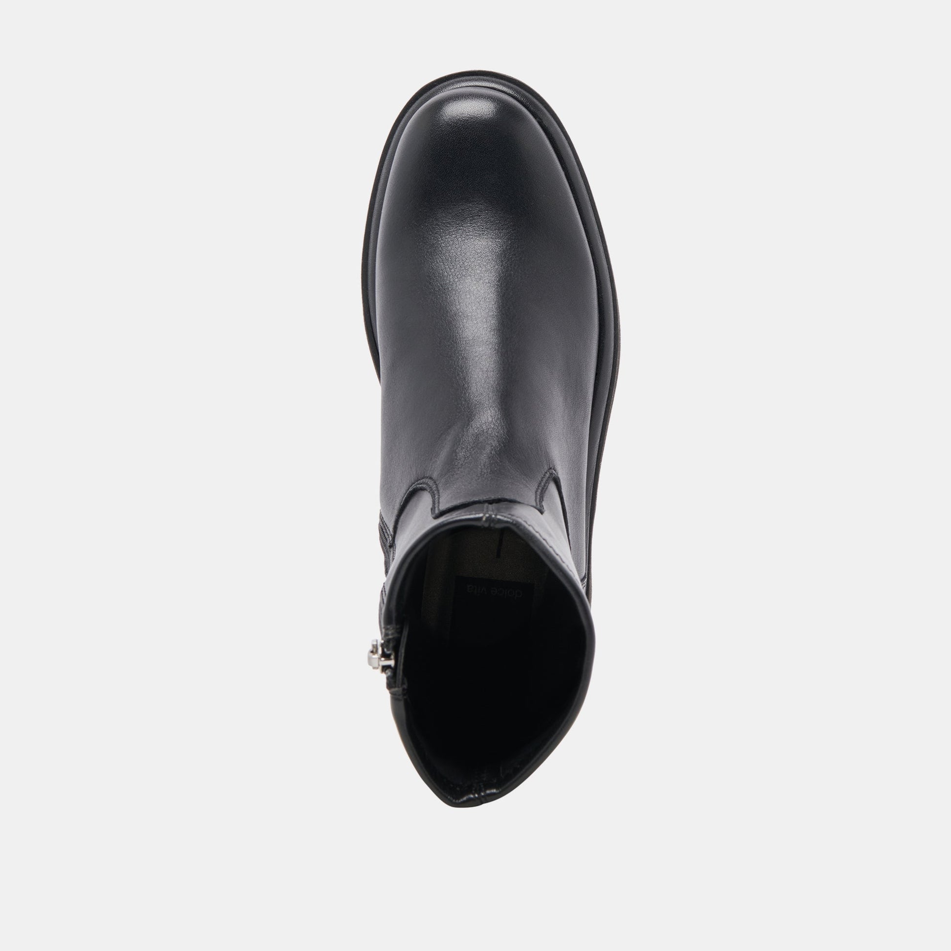 Simaya H2O Wide Black Leather Boots Dolce Vita New