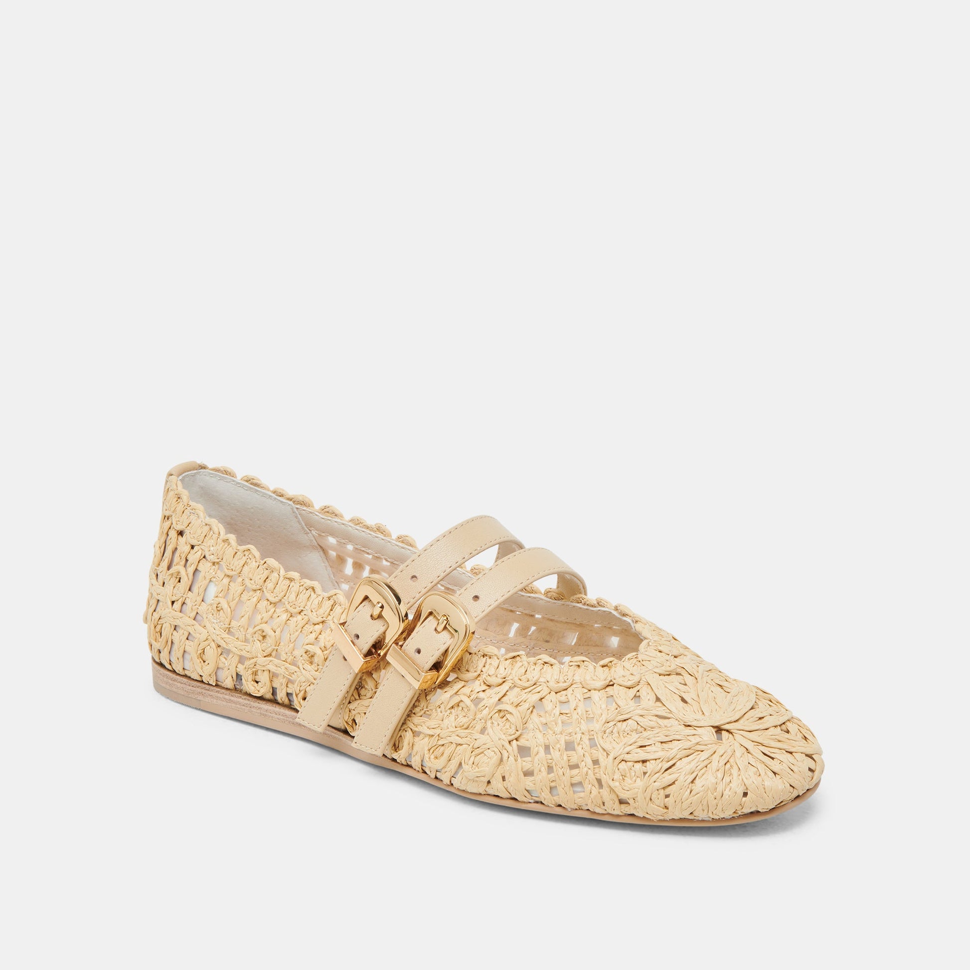BAYLEE SUNFLOWER WIDE BALLET FLATS LT NATURAL MACRAME
 – Dolce Vita Dolce Vita Online