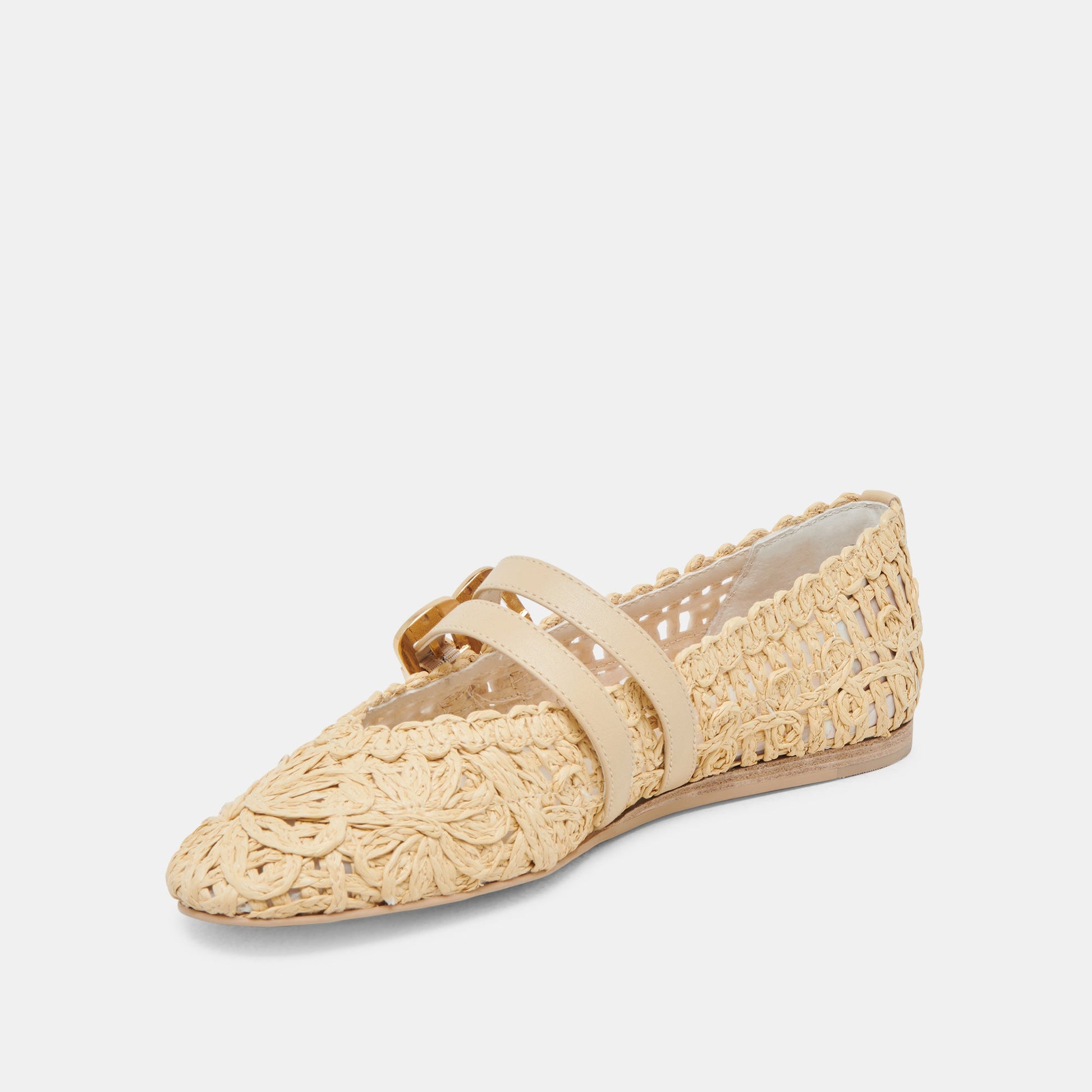 BAYLEE SUNFLOWER WIDE BALLET FLATS LT NATURAL MACRAME
 – Dolce Vita Dolce Vita Online