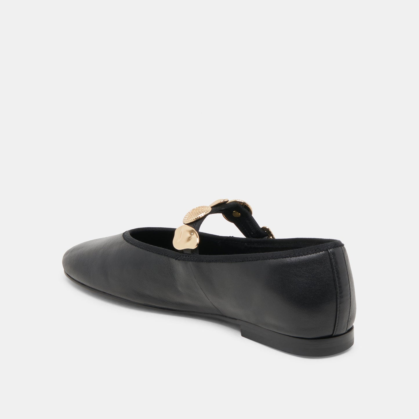 Relan Wide Black Leather Ballet Flats Dolce Vita On sale