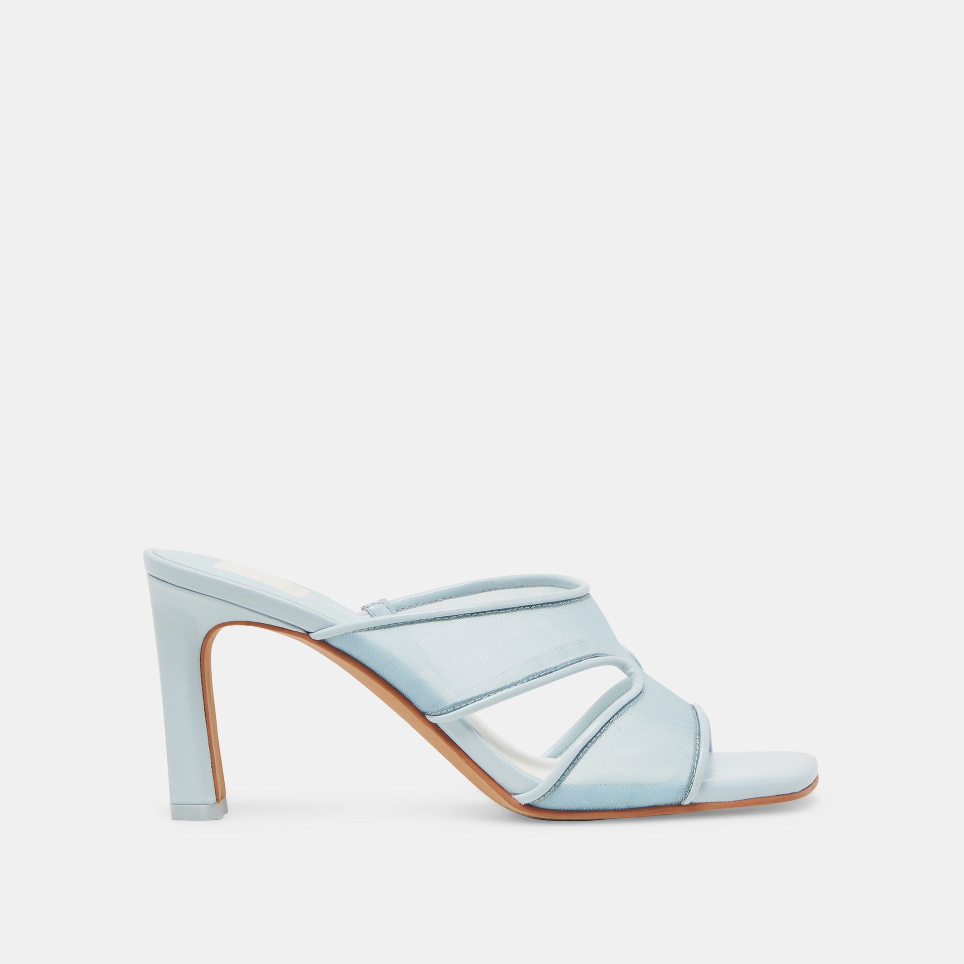 Gitel Wide Ice Blue Mesh Heels Dolce Vita us