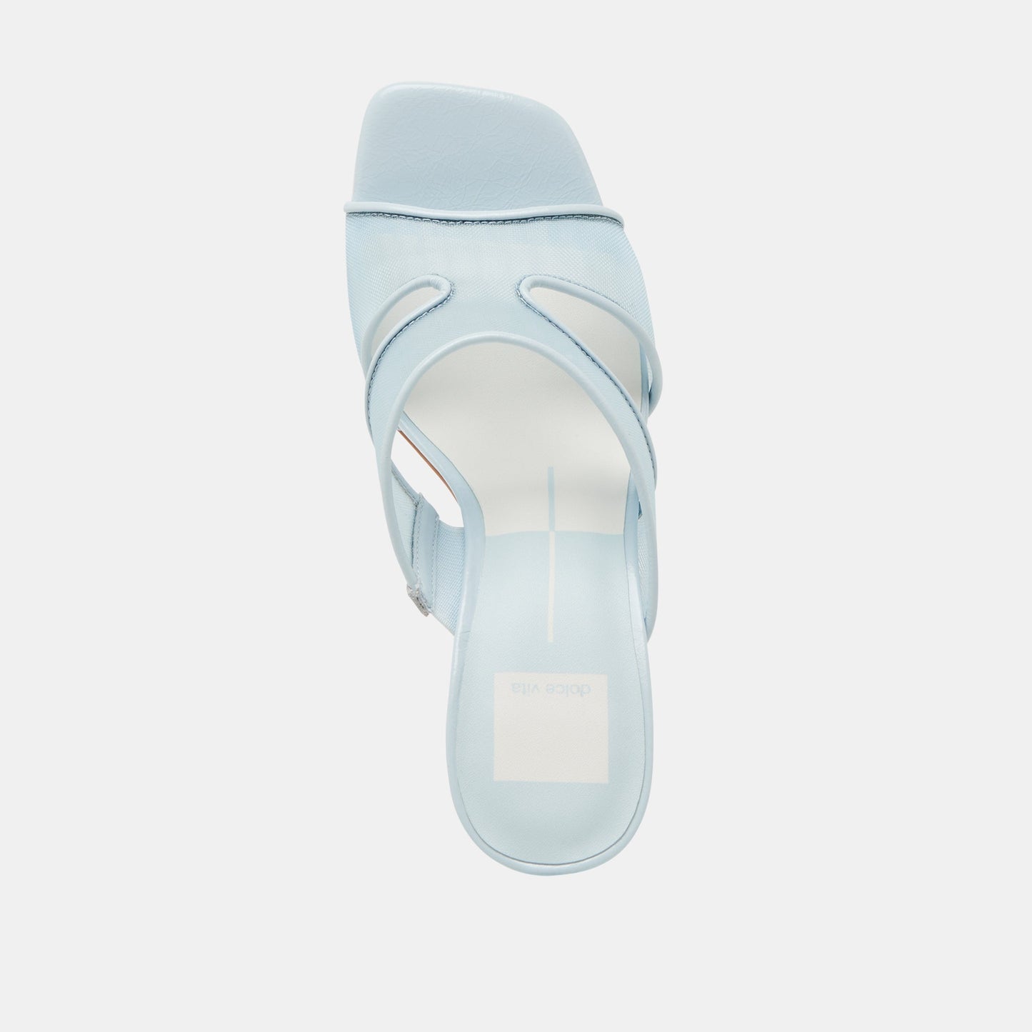 Gitel Wide Ice Blue Mesh Heels Dolce Vita us