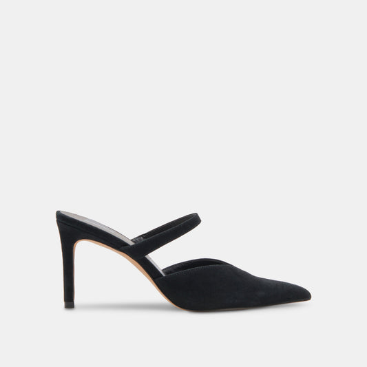 KANIKA WIDE HEELS ONYX SUEDE
 – Dolce Vita Dolce Vita New