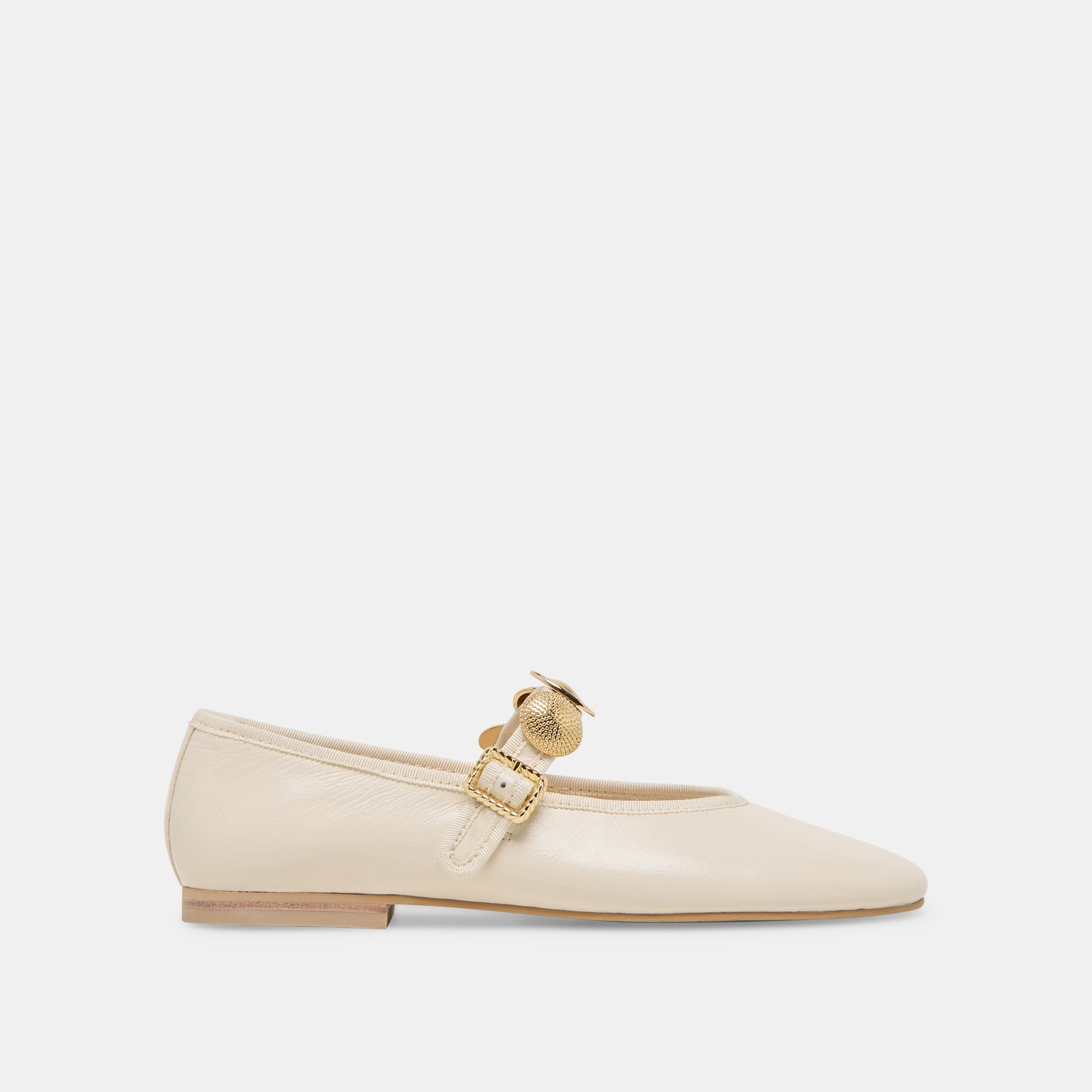 Relan Wide Off White Leather Ballet Flats Dolce Vita Discount