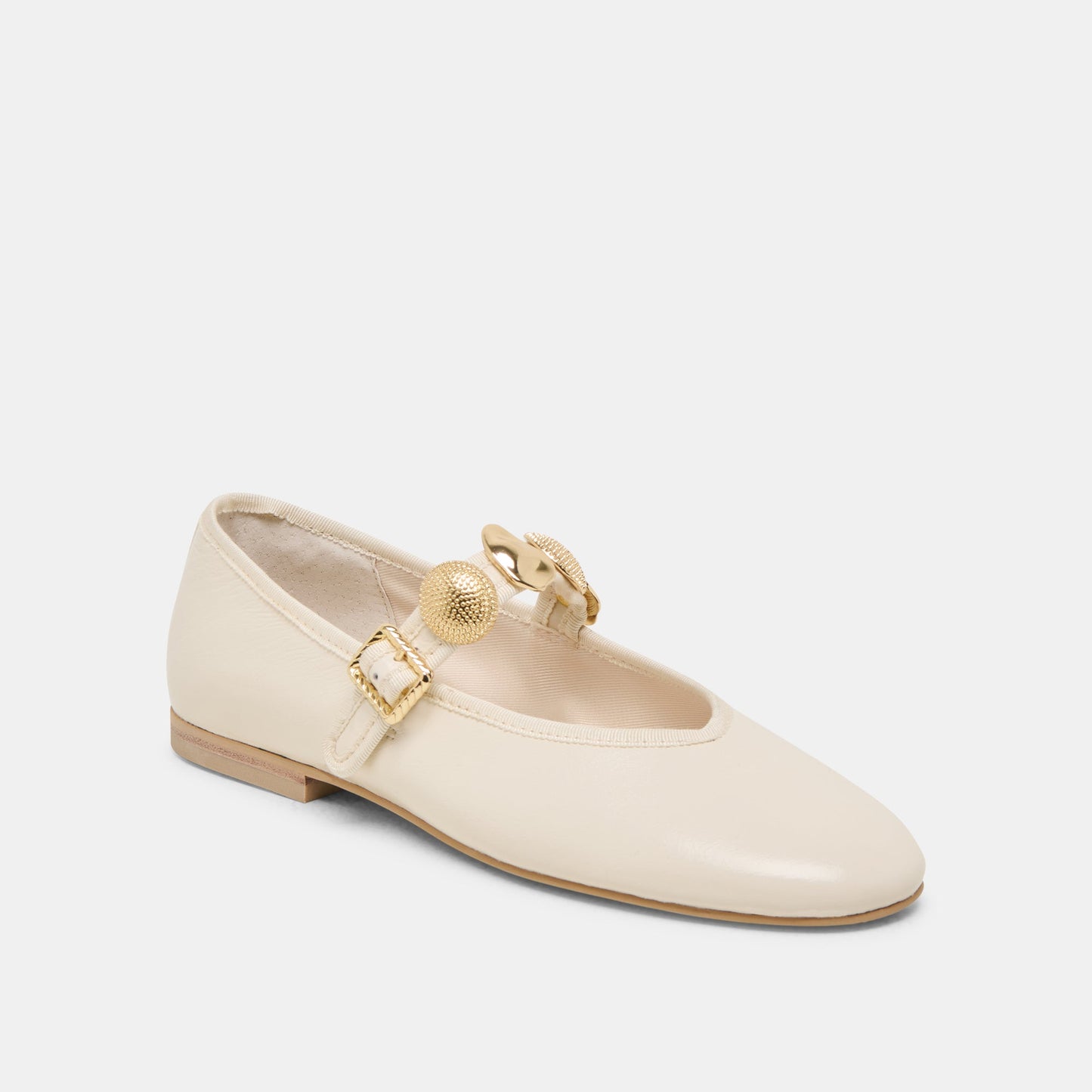 Relan Wide Off White Leather Ballet Flats Dolce Vita Discount