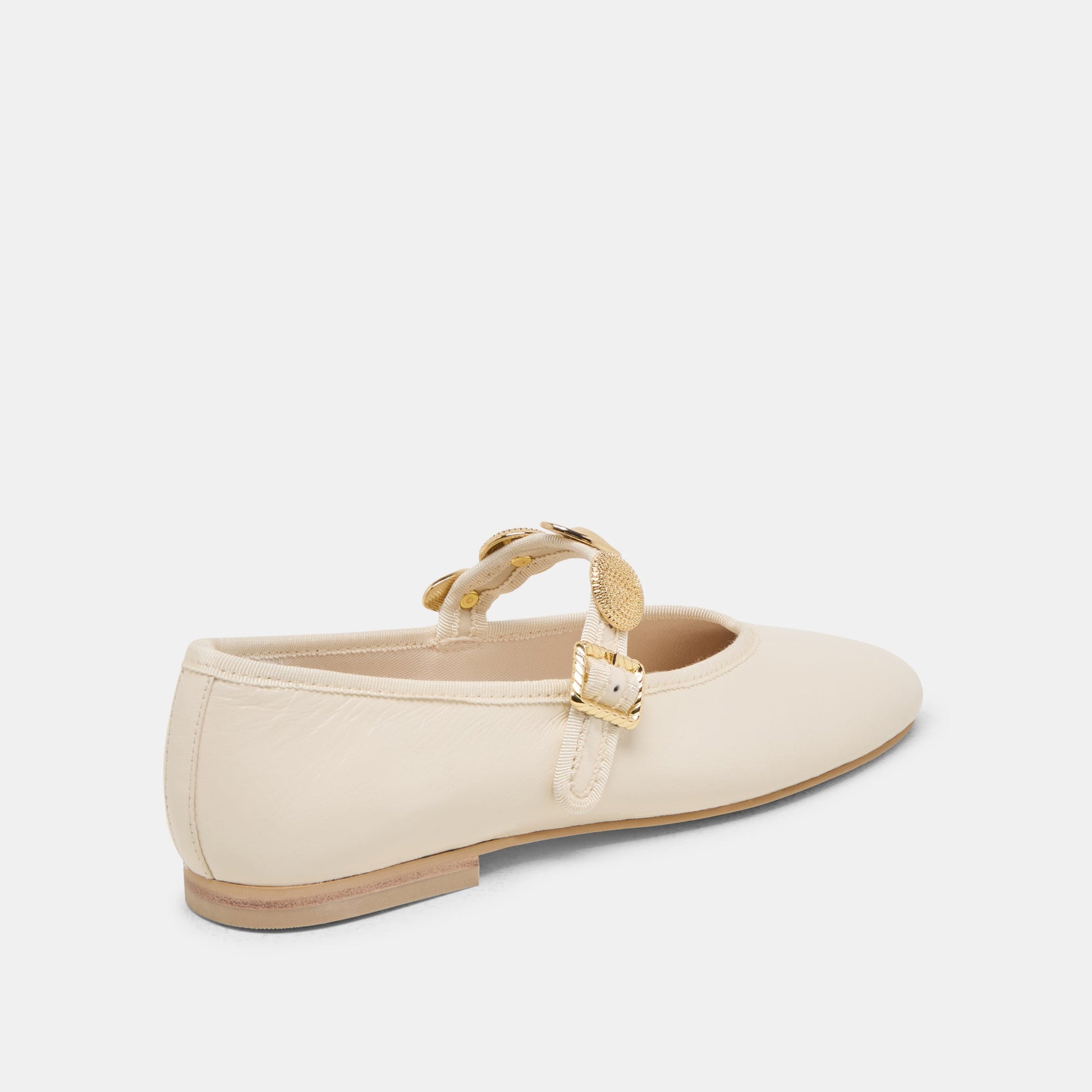 Relan Wide Off White Leather Ballet Flats Dolce Vita Discount