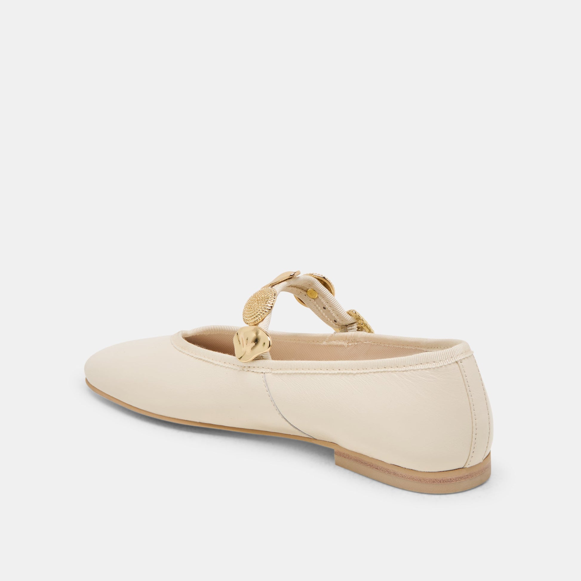 Relan Wide Off White Leather Ballet Flats Dolce Vita Discount