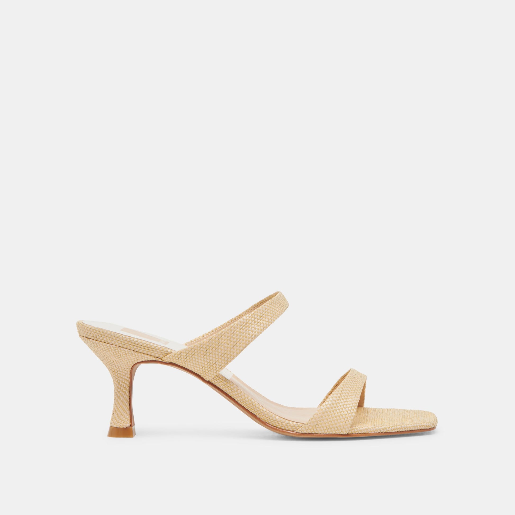 Genora Wide Lt Natural Woven Raffia Heels Dolce Vita For sale
