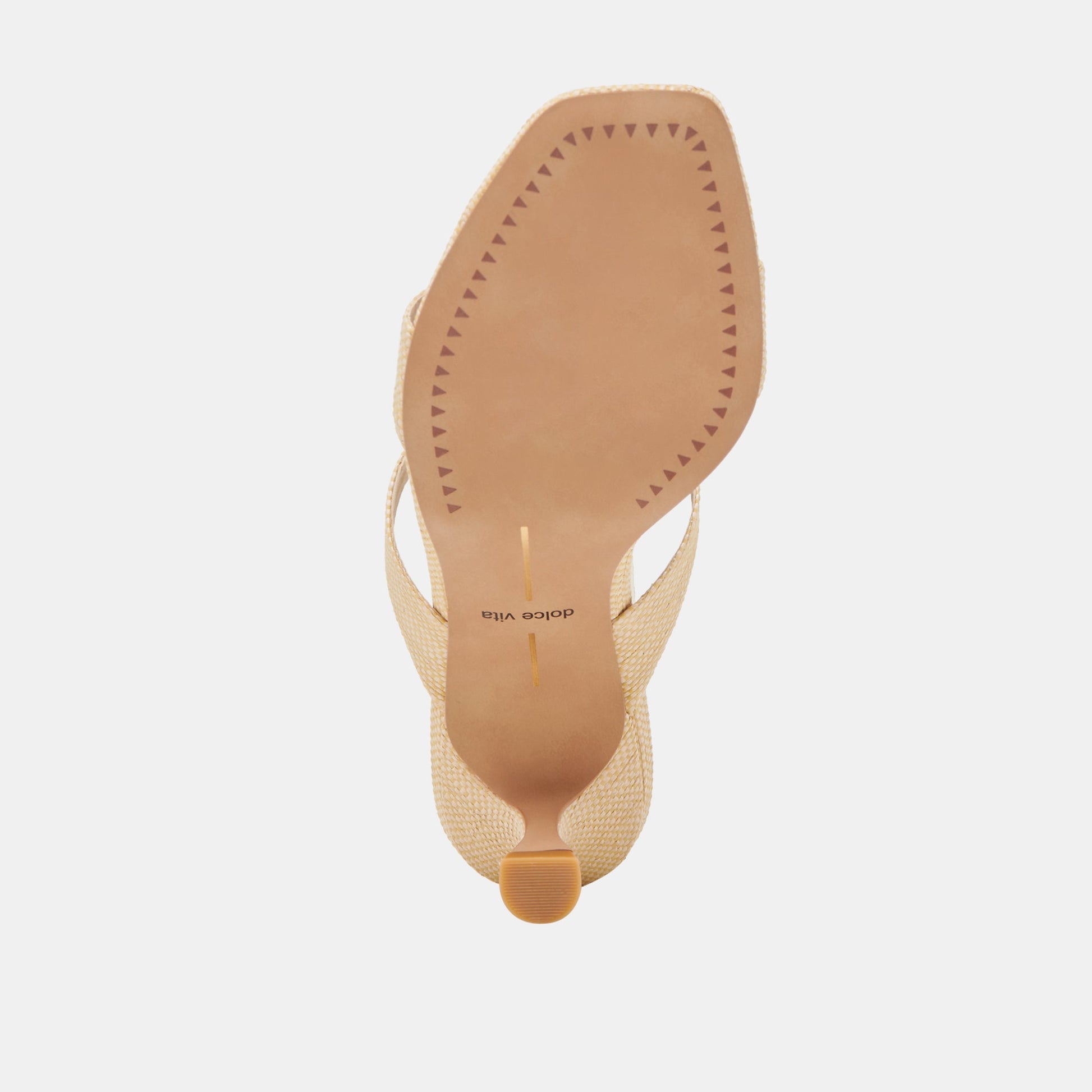 Genora Wide Lt Natural Woven Raffia Heels Dolce Vita For sale