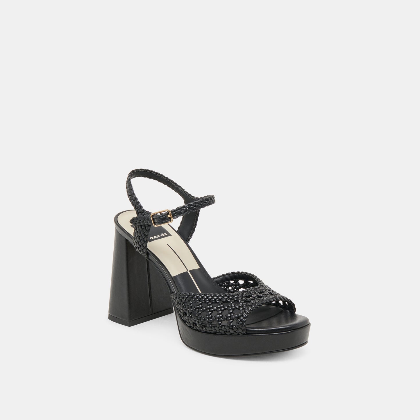 PEYTEN WIDE HEELS BLACK WOVEN STELLA
 – Dolce Vita Dolce Vita us