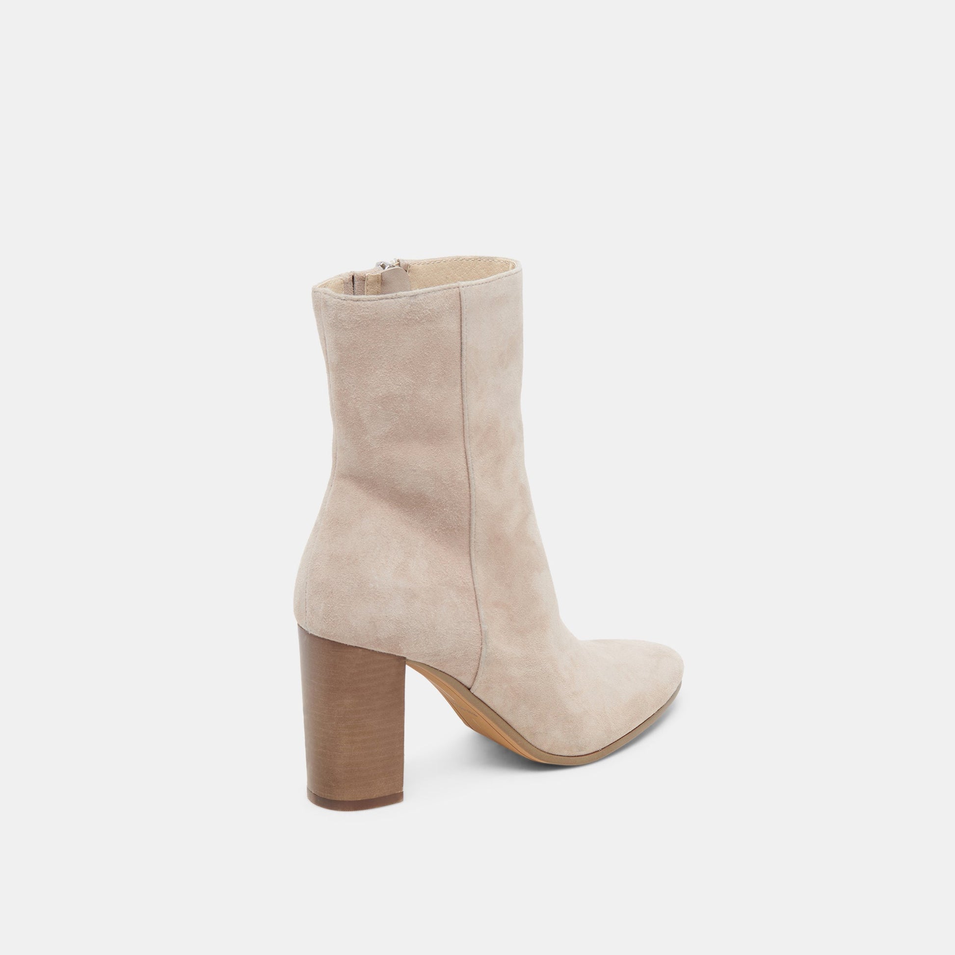 Suzy Wide Taupe Suede Booties Dolce Vita New