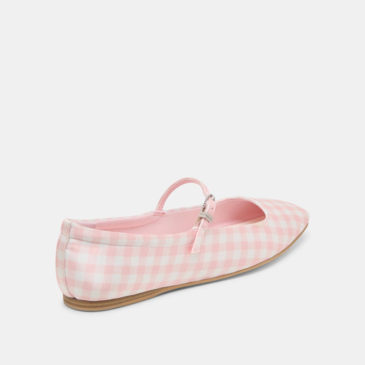 Reyes X Byrdie Golf Pink Plaid Gingham Wide Ballet Flats Dolce Vita Discount