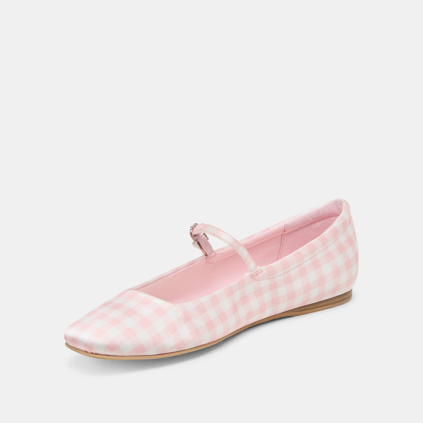 Reyes X Byrdie Golf Pink Plaid Gingham Wide Ballet Flats Dolce Vita Discount