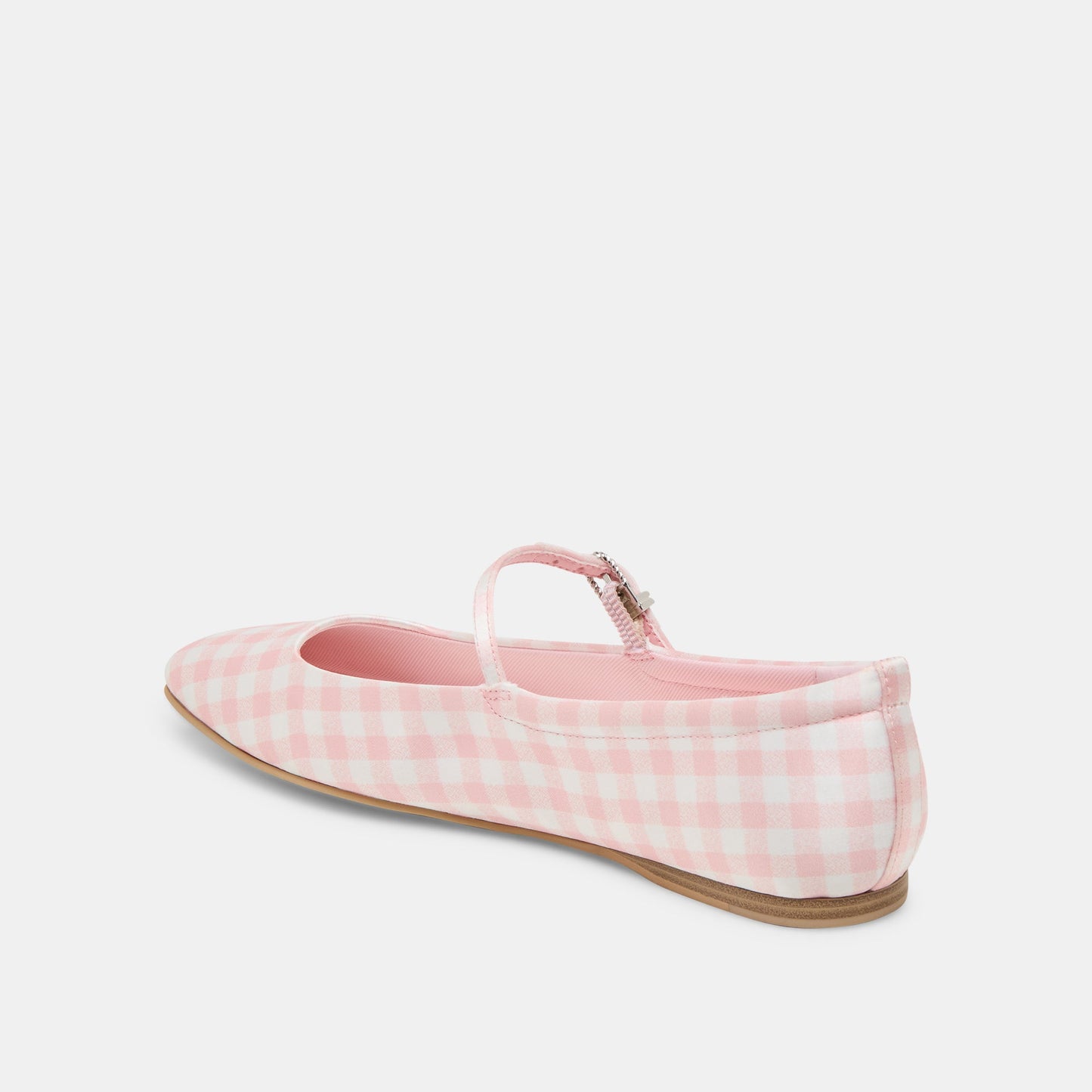 Reyes X Byrdie Golf Pink Plaid Gingham Wide Ballet Flats Dolce Vita Discount