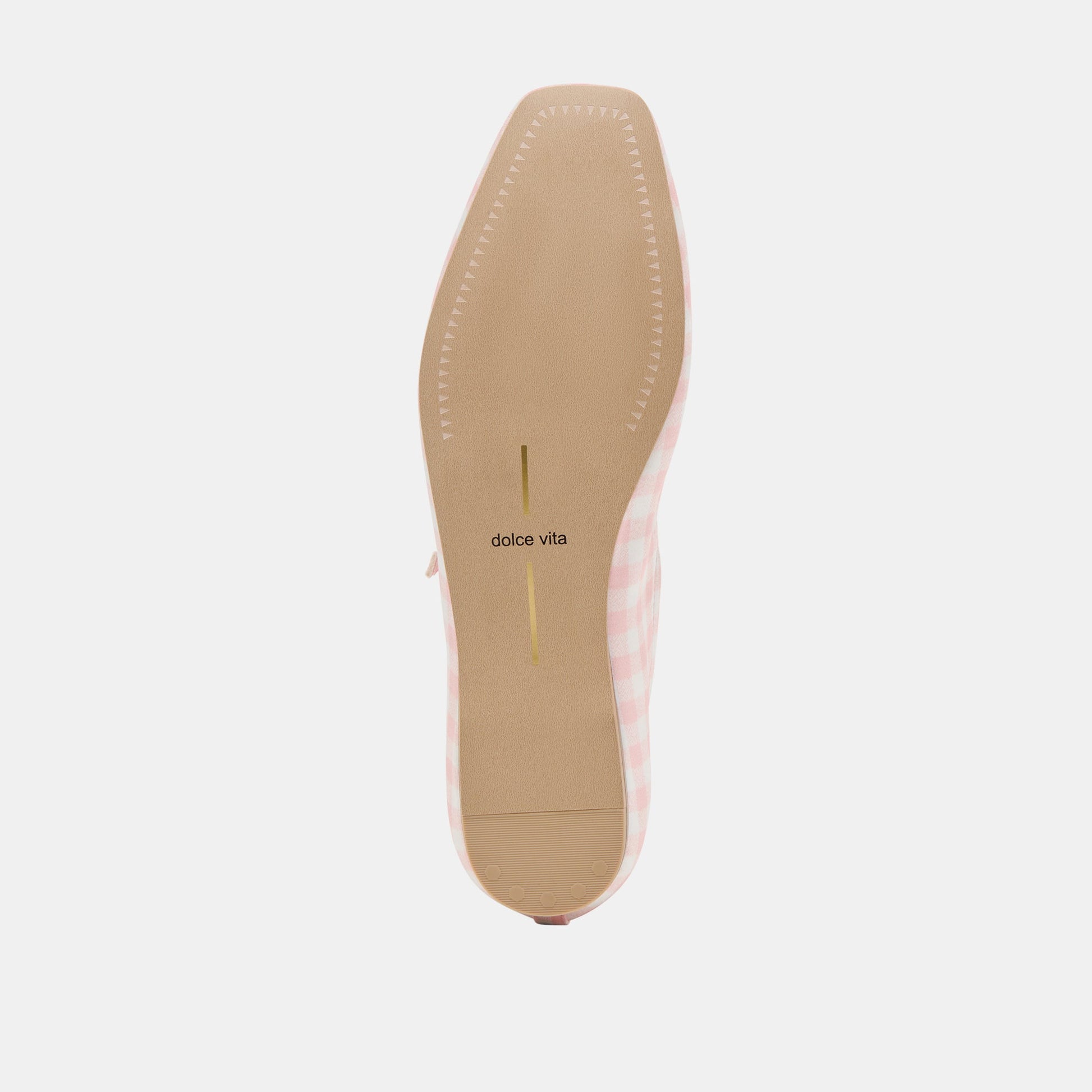 Reyes X Byrdie Golf Pink Plaid Gingham Wide Ballet Flats Dolce Vita Discount