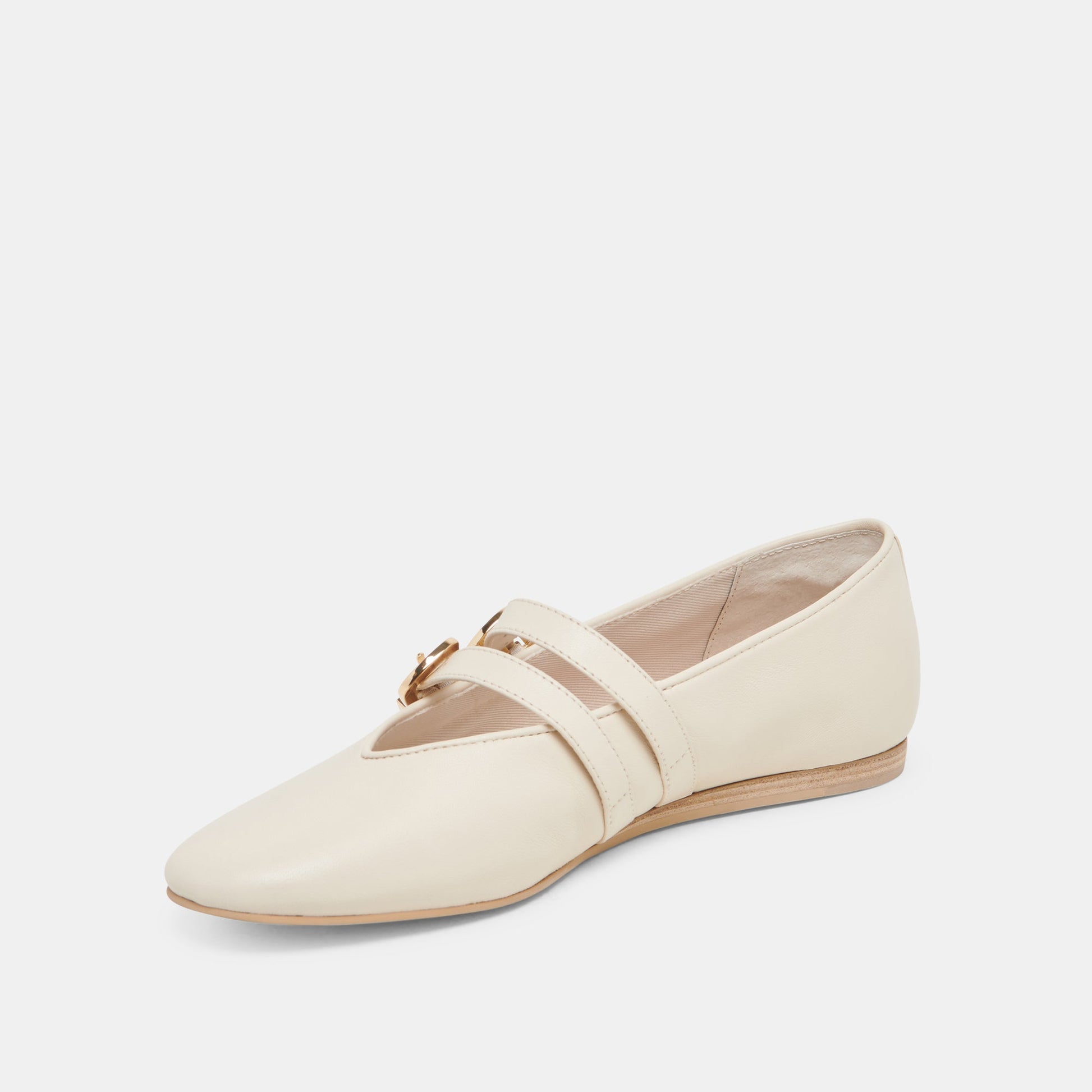 BAYLEE WIDE BALLET FLATS IVORY LEATHER
 – Dolce Vita Dolce Vita Sale