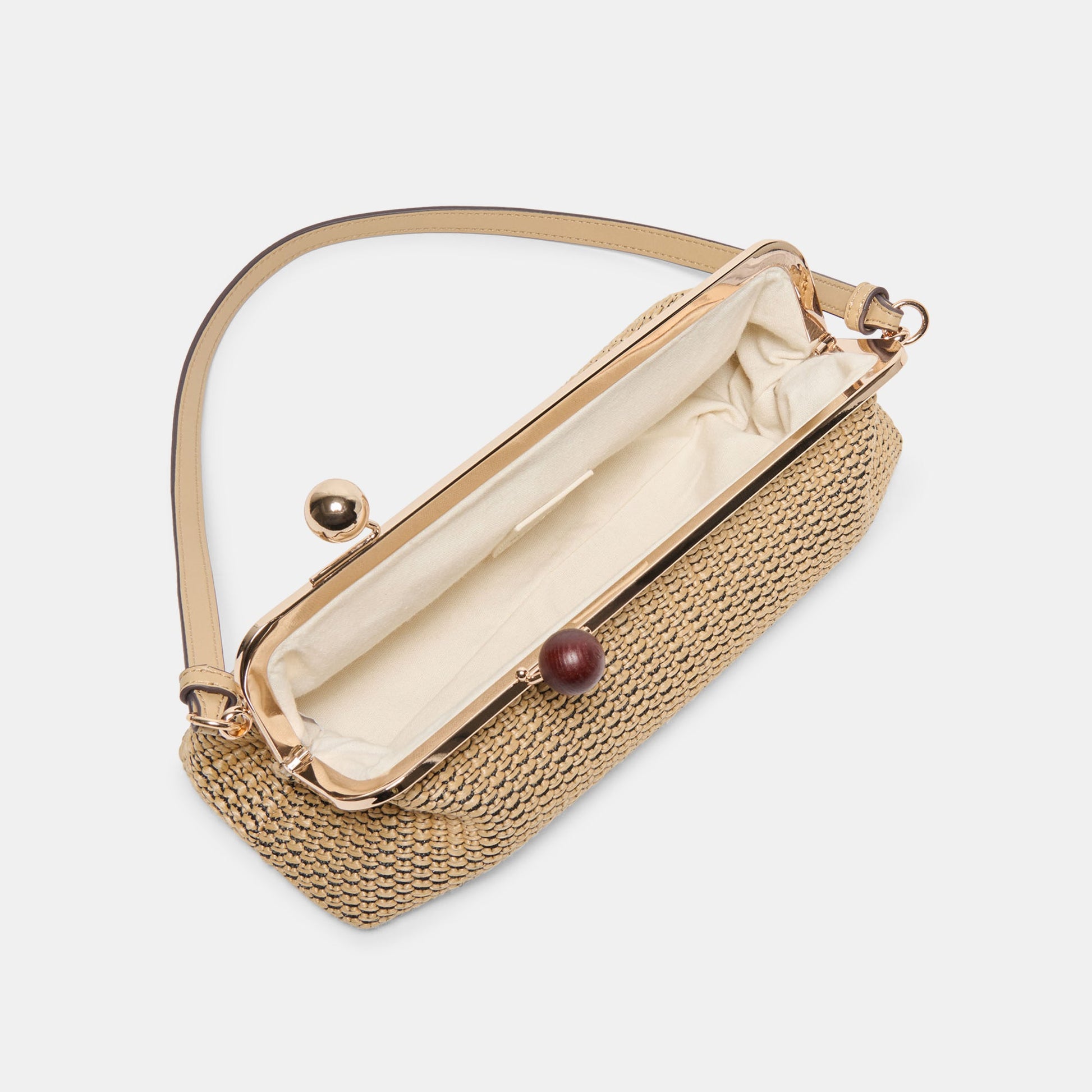 Ambriaa Natural Raffia Shoulder Bag Dolce Vita us