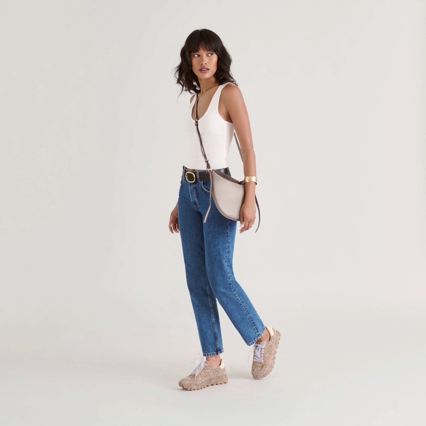 Burano Grey Leather Crossbody Dolce Vita Outlet