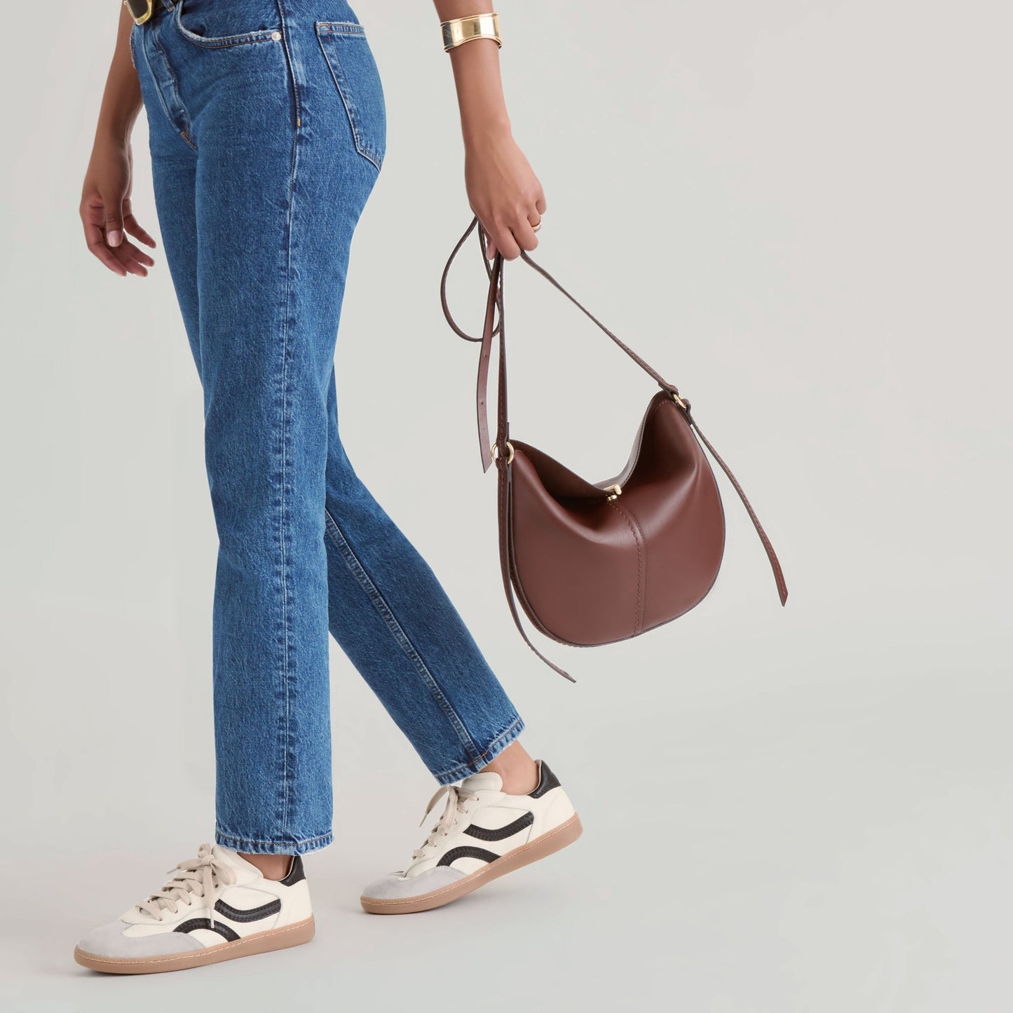 Burano Brown Leather Crossbody Dolce Vita For sale