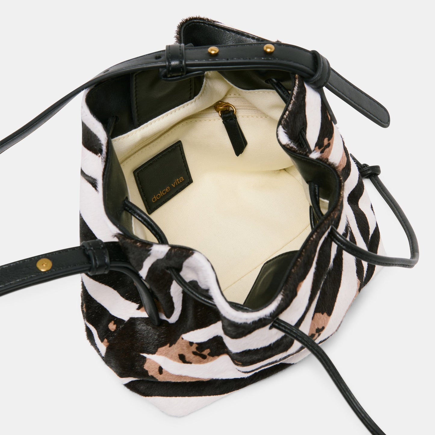 Randi Zebra Calf Hair Crossbody Dolce Vita Discount