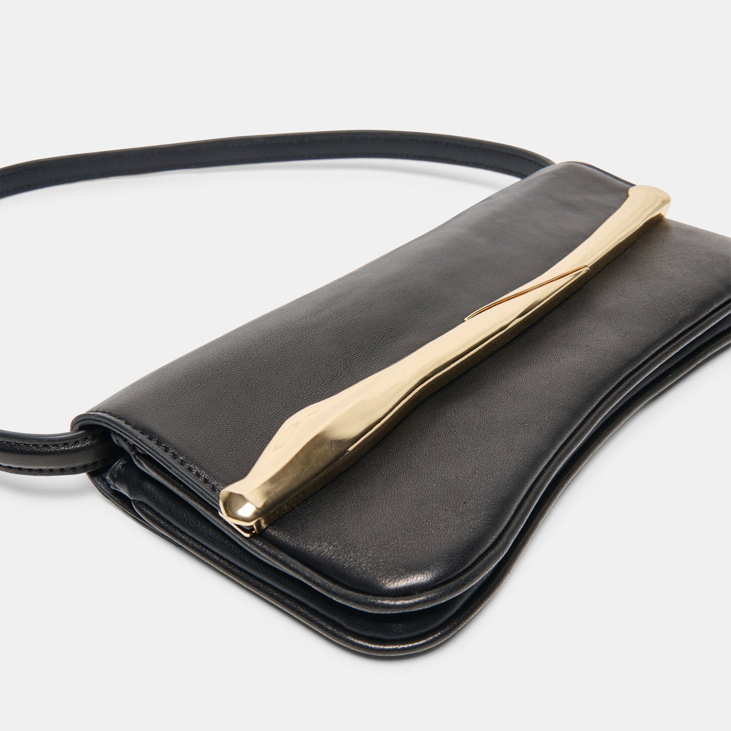 Azura Black Leather Shoulder Bag Dolce Vita Discount