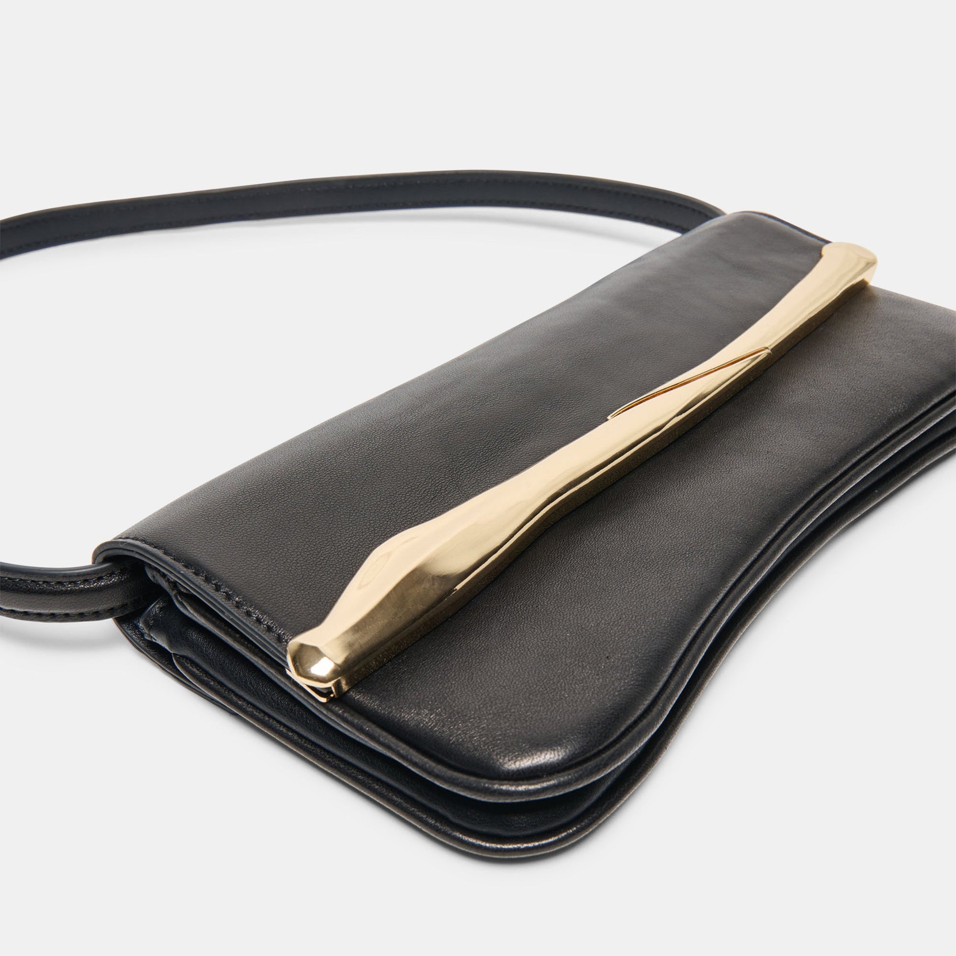 Azura Black Leather Shoulder Bag Dolce Vita Discount