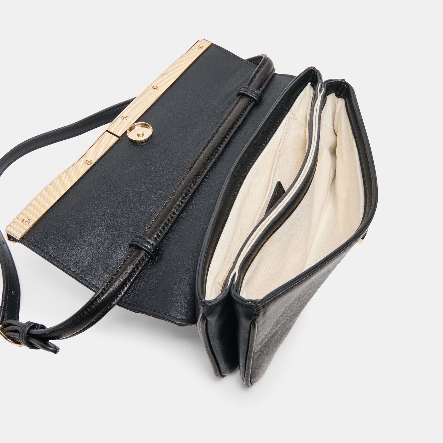 Azura Black Leather Shoulder Bag Dolce Vita Discount