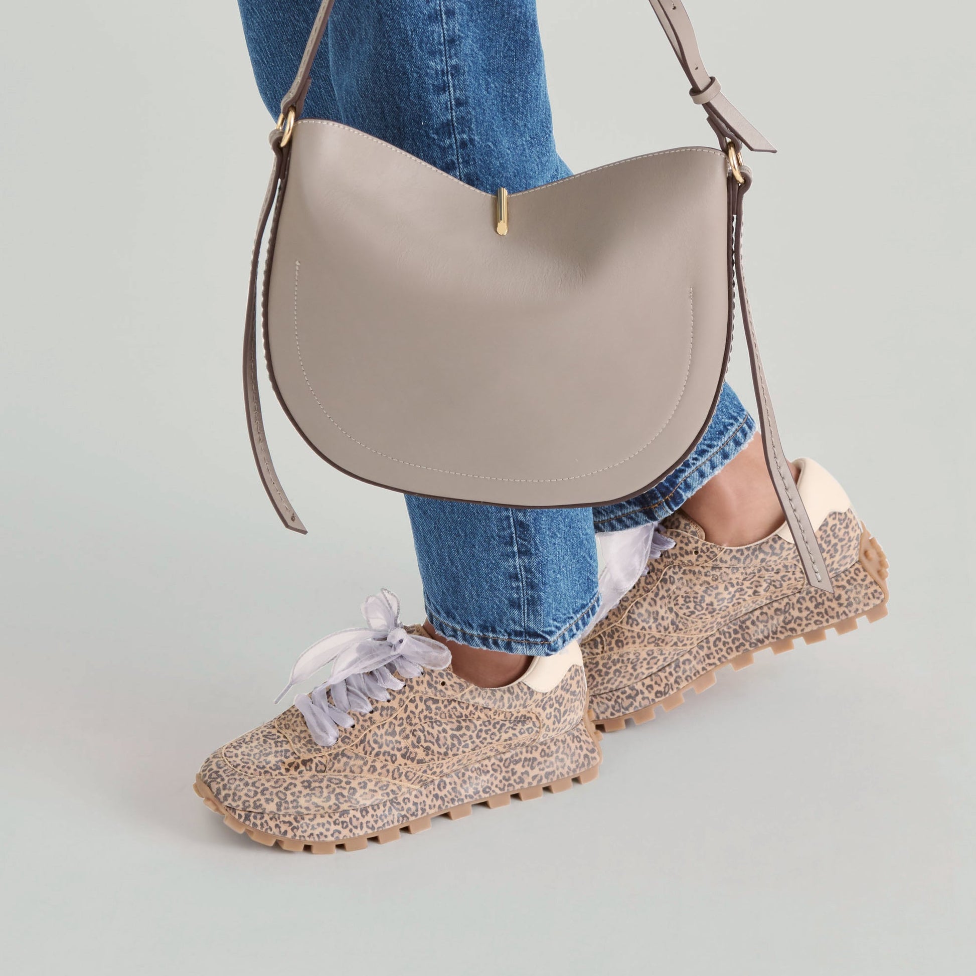 Burano Grey Leather Crossbody Dolce Vita Outlet