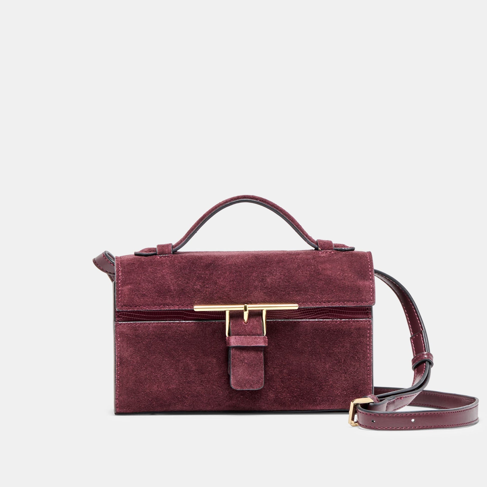 Zannone Burgundy Suede Crossbody Dolce Vita For sale