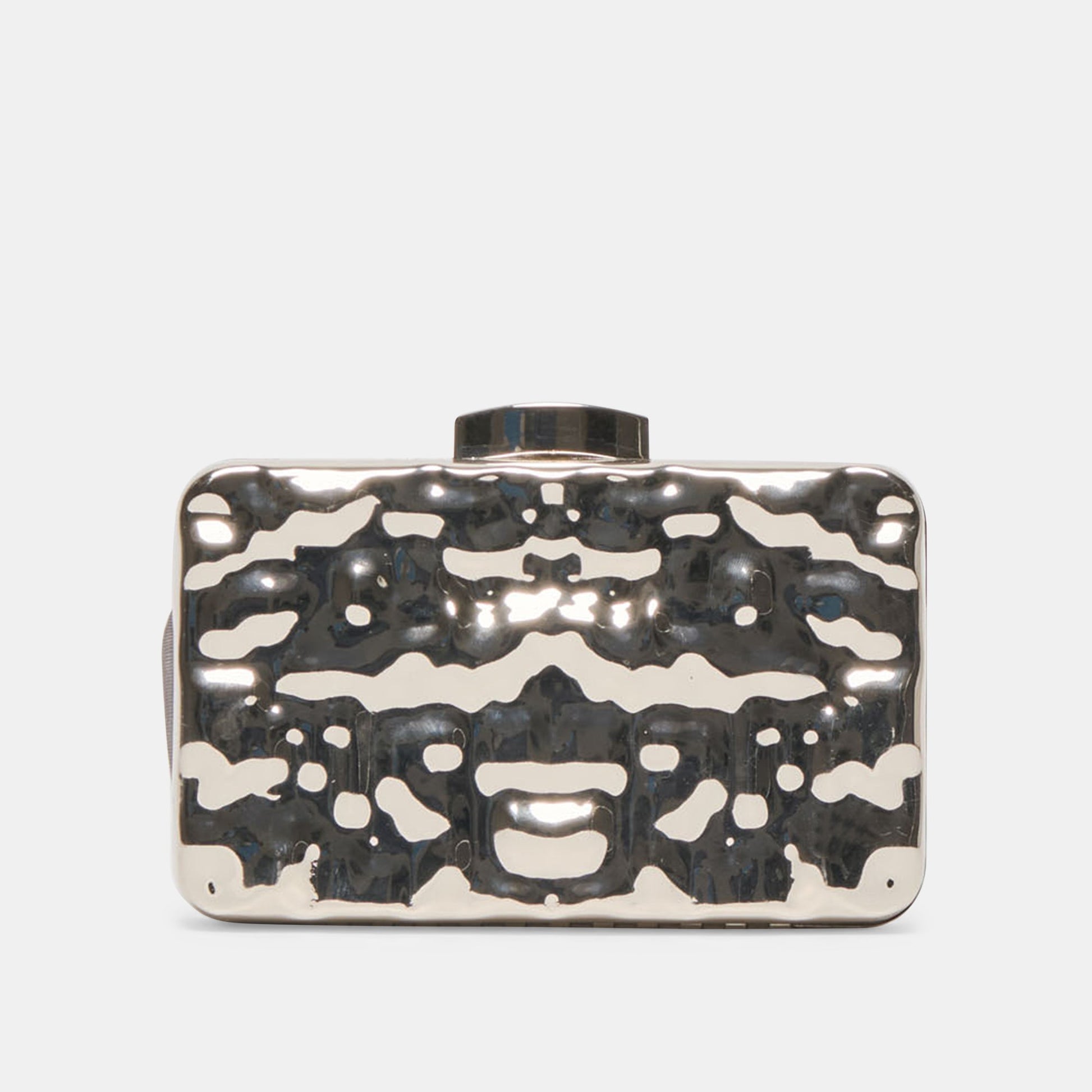 Delia Silver Metal Clutch Dolce Vita Sale