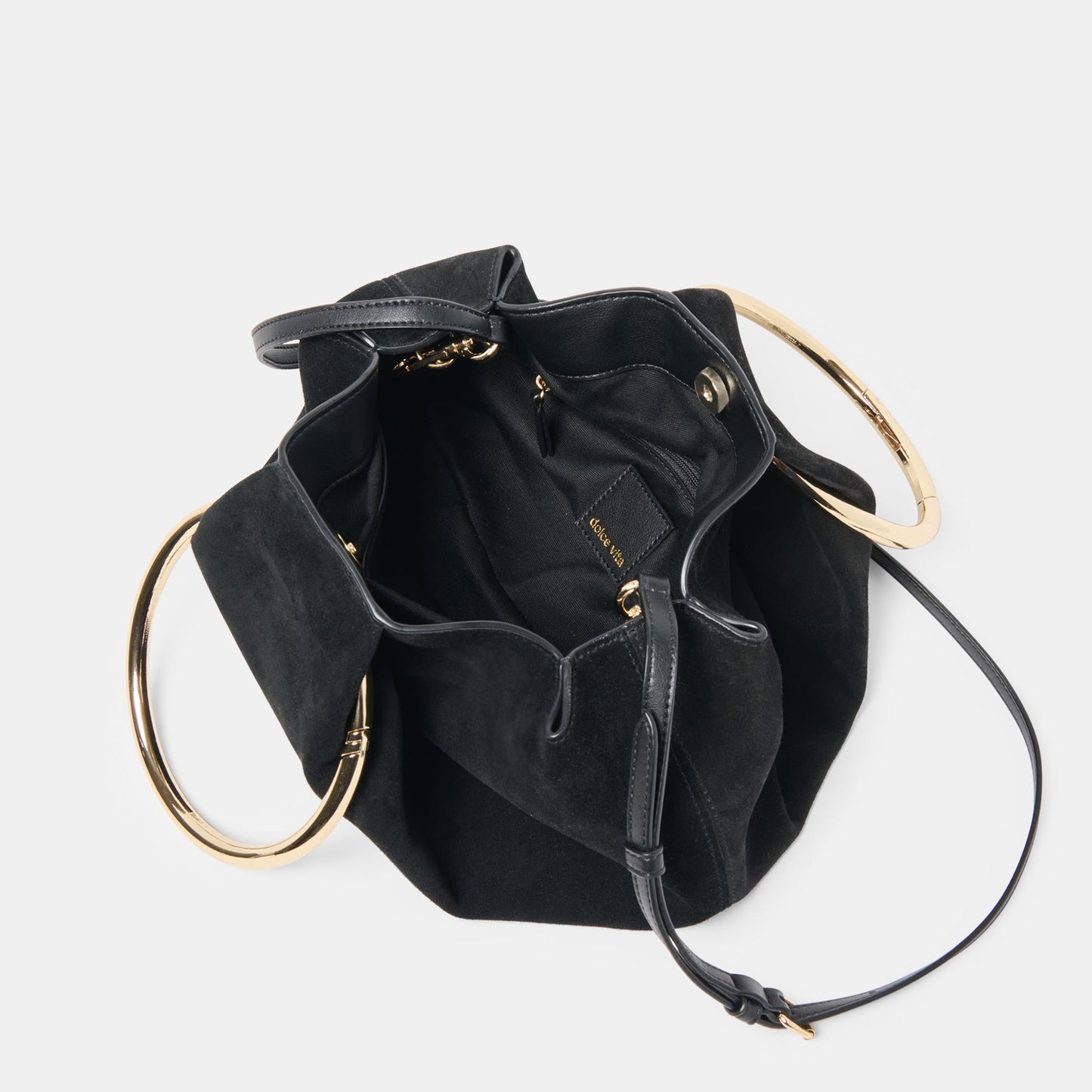 Channing Black Suede Handbag Dolce Vita On sale