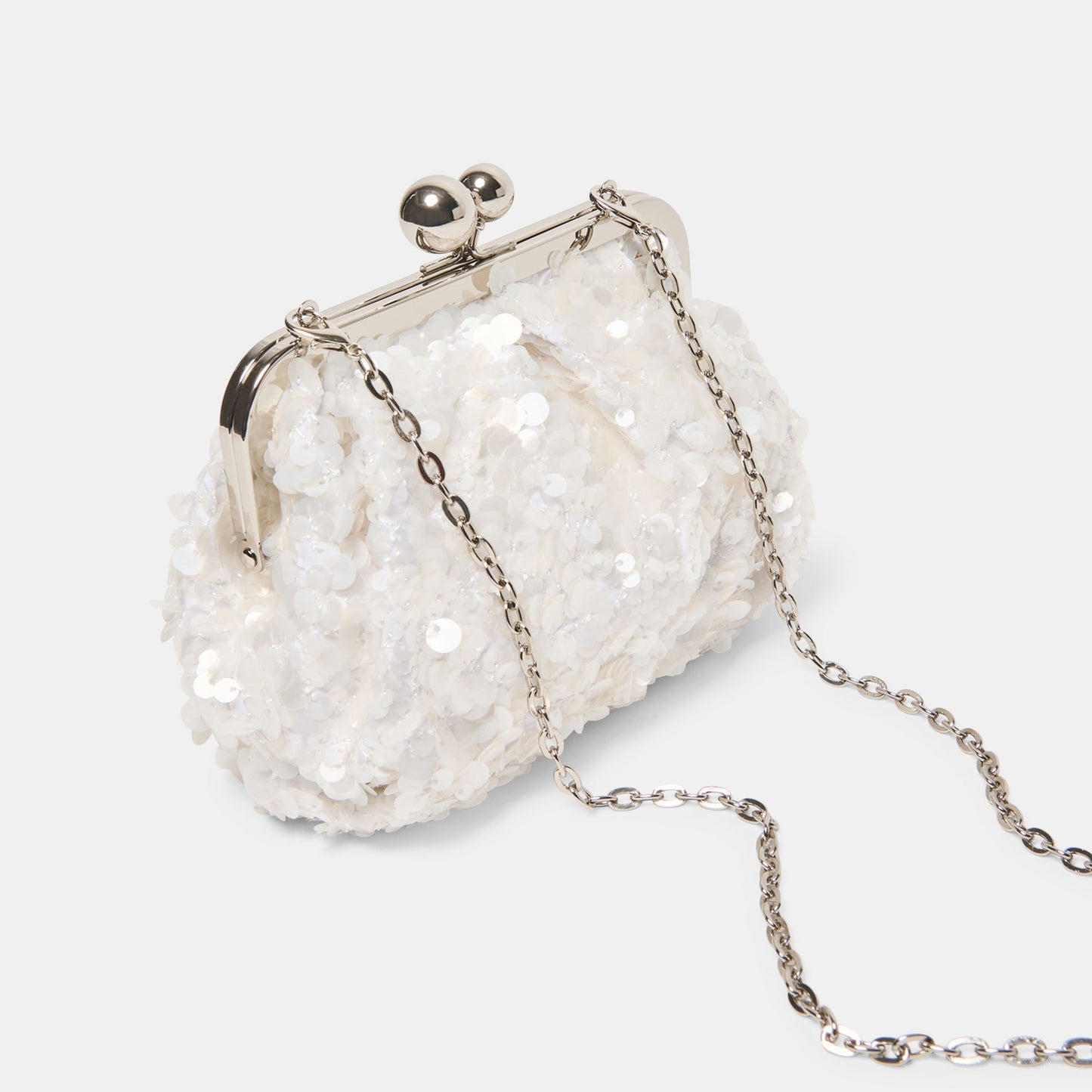 Kendall White Sequin Clutch Dolce Vita Sale