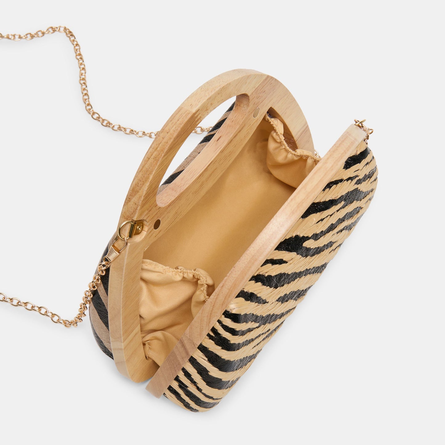 Maelie Black Natural Zebra Raffia Handbag Dolce Vita Outlet