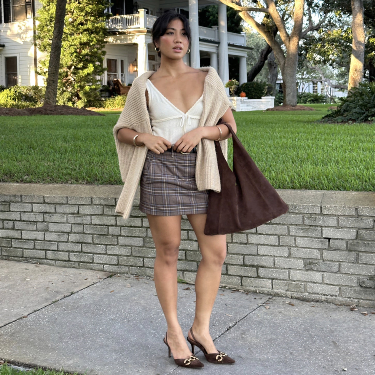 Marie Chocolate Suede Tote Dolce Vita On sale