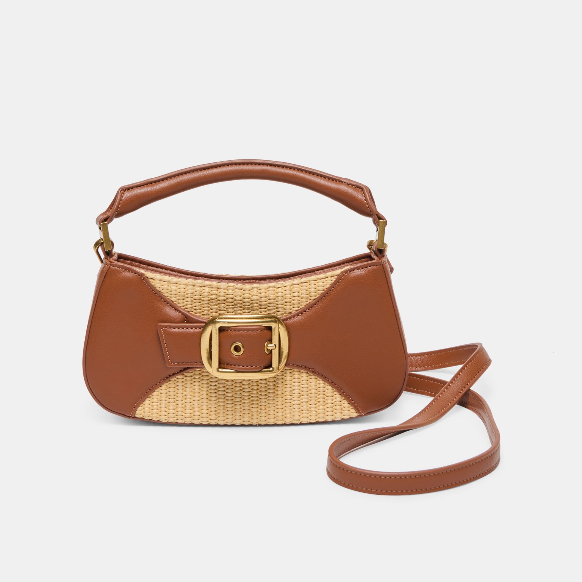 Nuala Raffia Saddle Stella Handbag Dolce Vita Sale