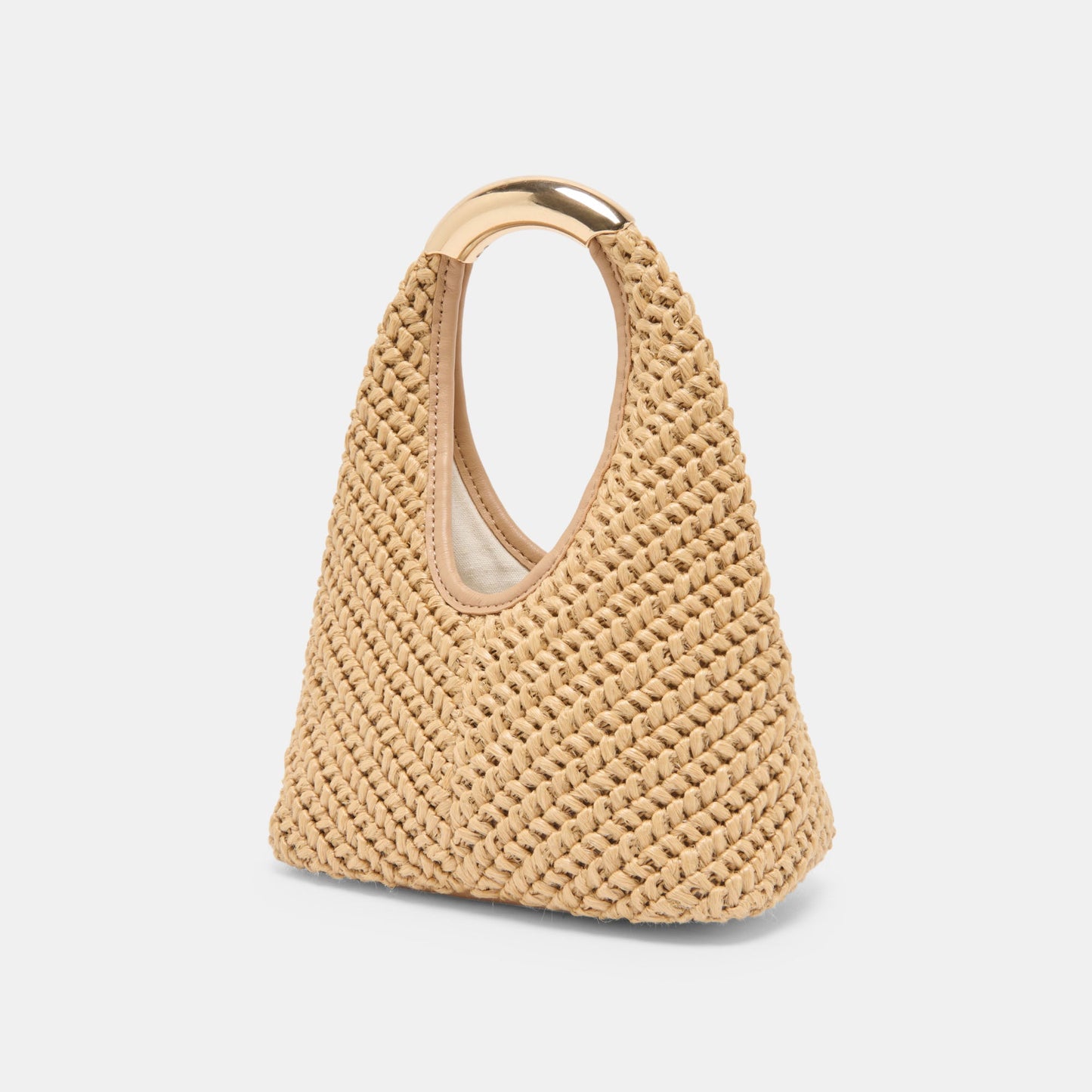 EVELISE Natural Raffia Mini Handbag Dolce Vita For sale