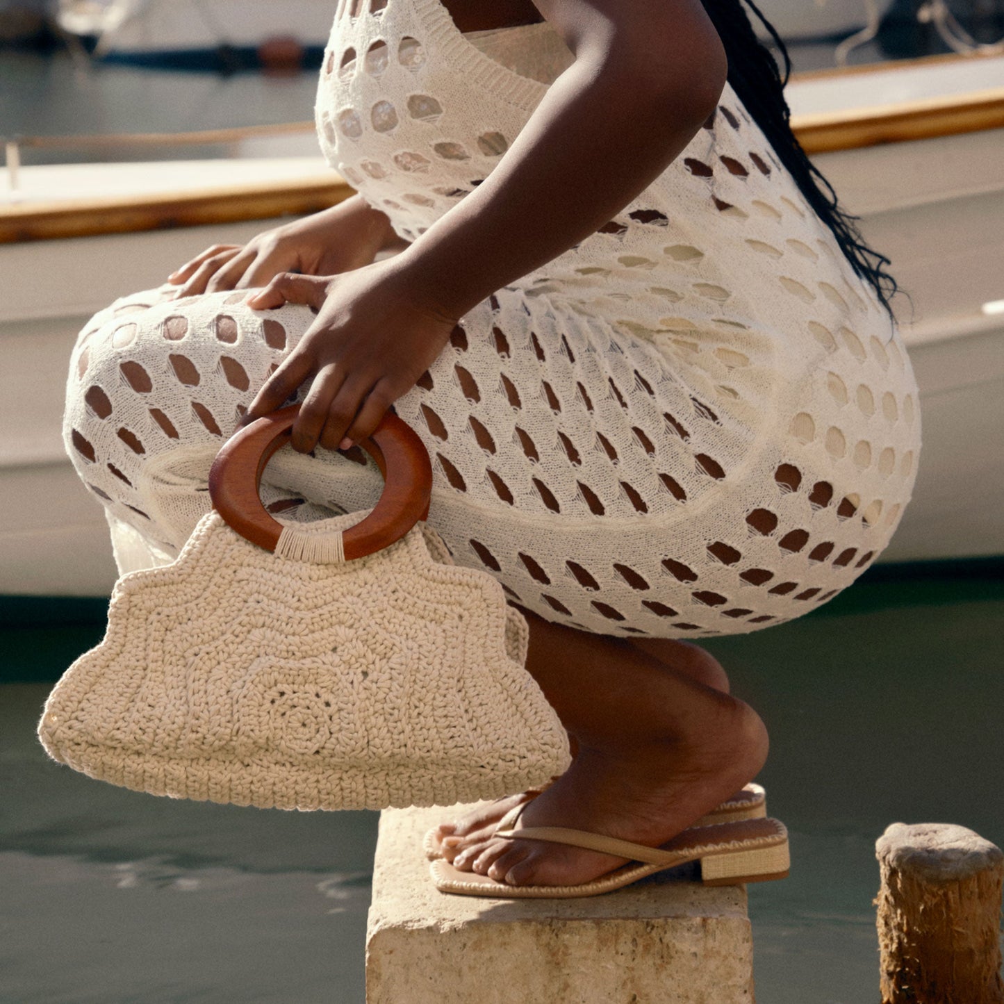 MAREN HANDBAG IVORY CROCHET
 – Dolce Vita Dolce Vita Sale