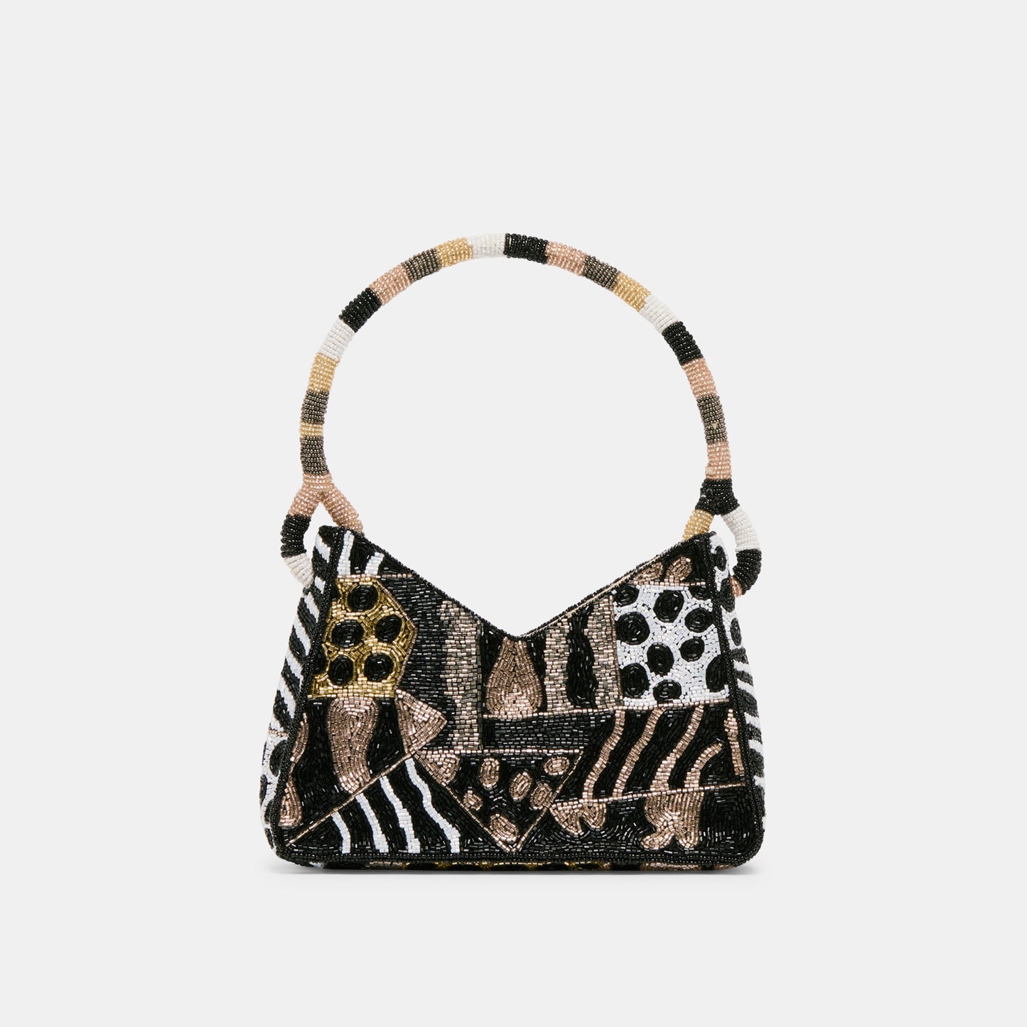 Amelia Dark Multi Beaded Shoulder Bag Dolce Vita us