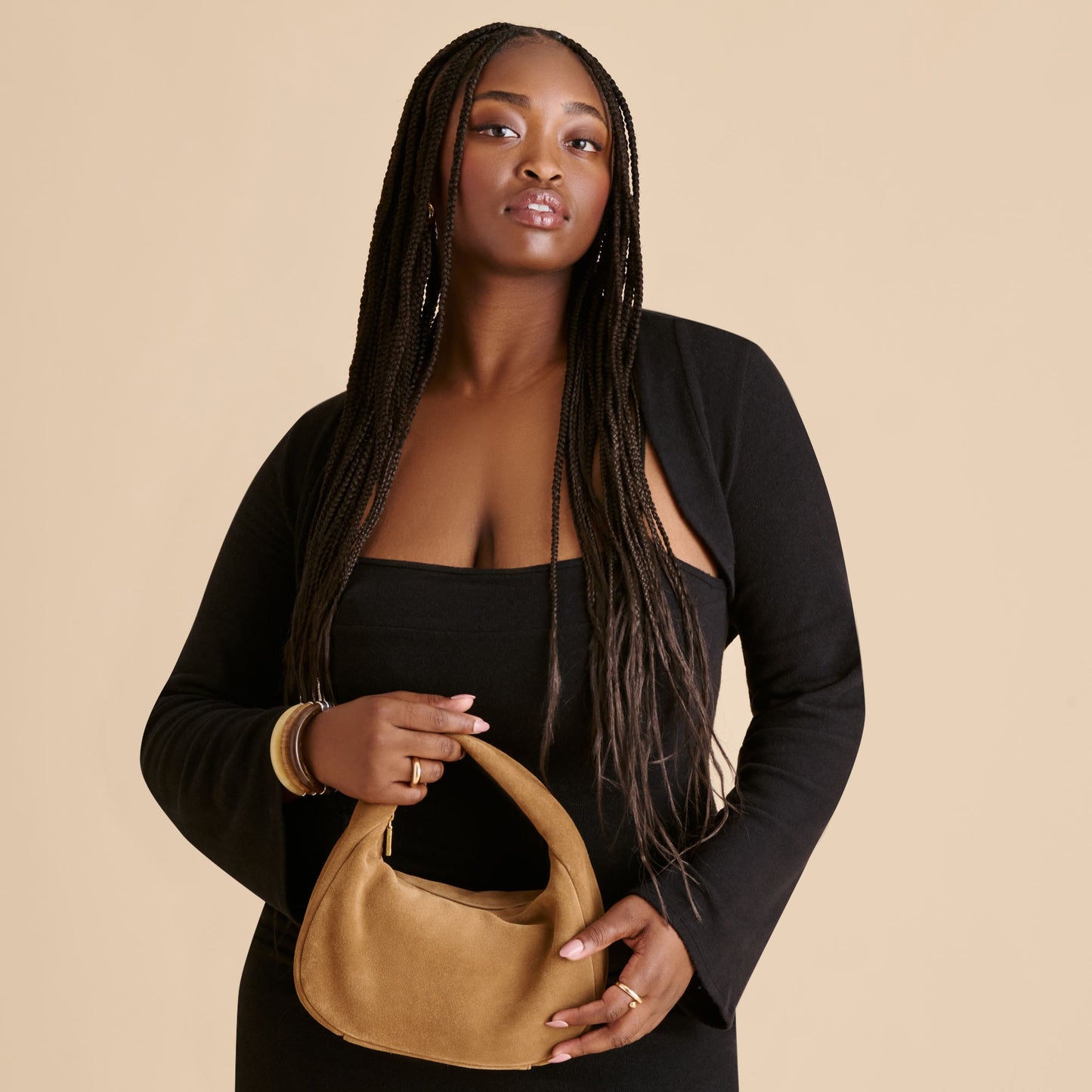 Frankie Brown Suede Handbag Dolce Vita Discount