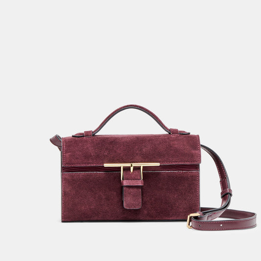 Zannone Burgundy Suede Crossbody Dolce Vita Online