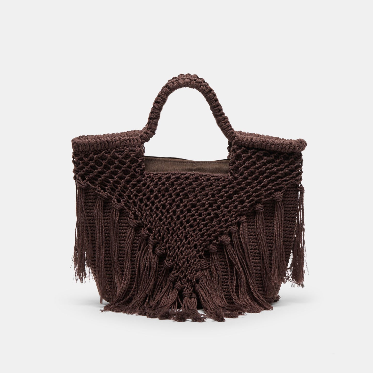 Birch Chocolate Crochet Handbag Dolce Vita us