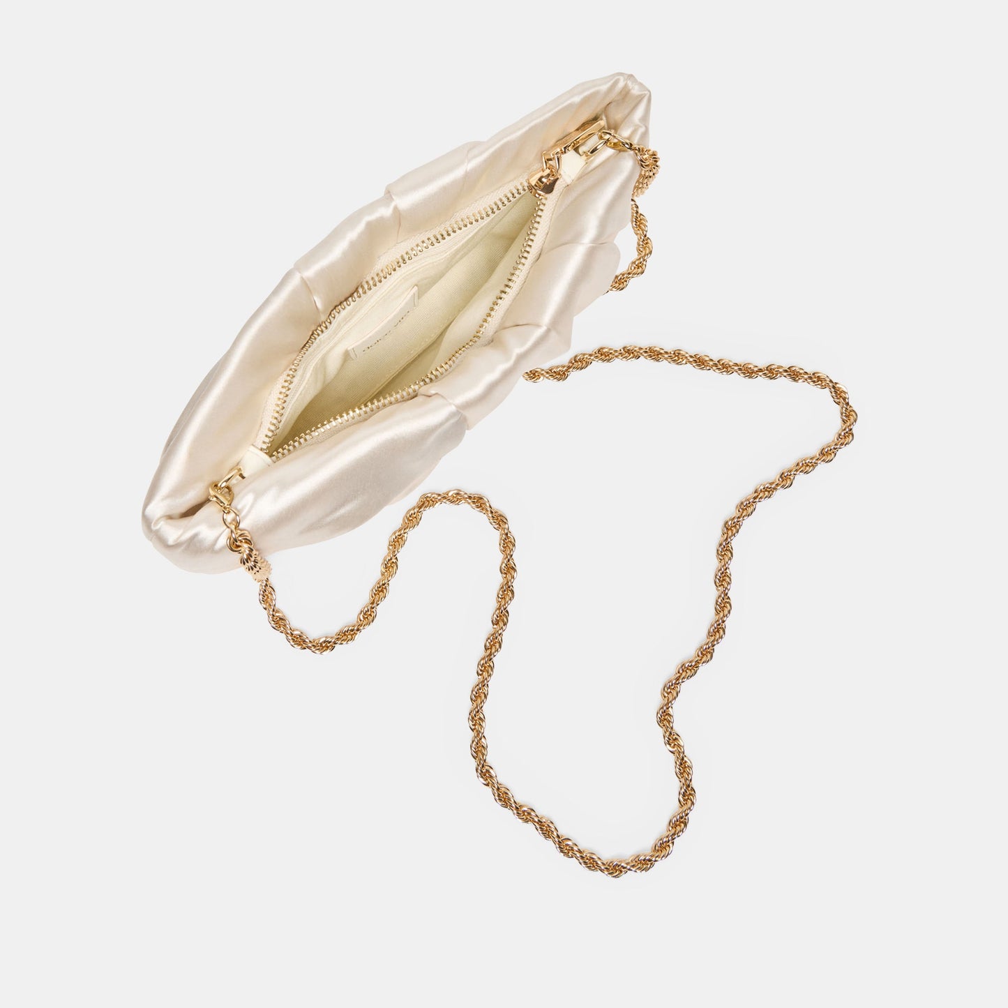 Rozey White Satin Clutch Dolce Vita For sale
