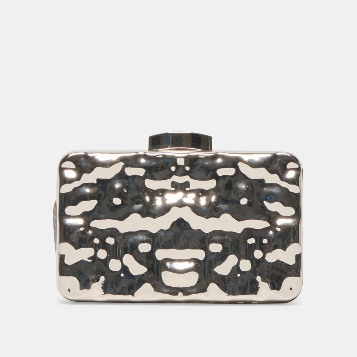 Delia Silver Metal Clutch Dolce Vita New