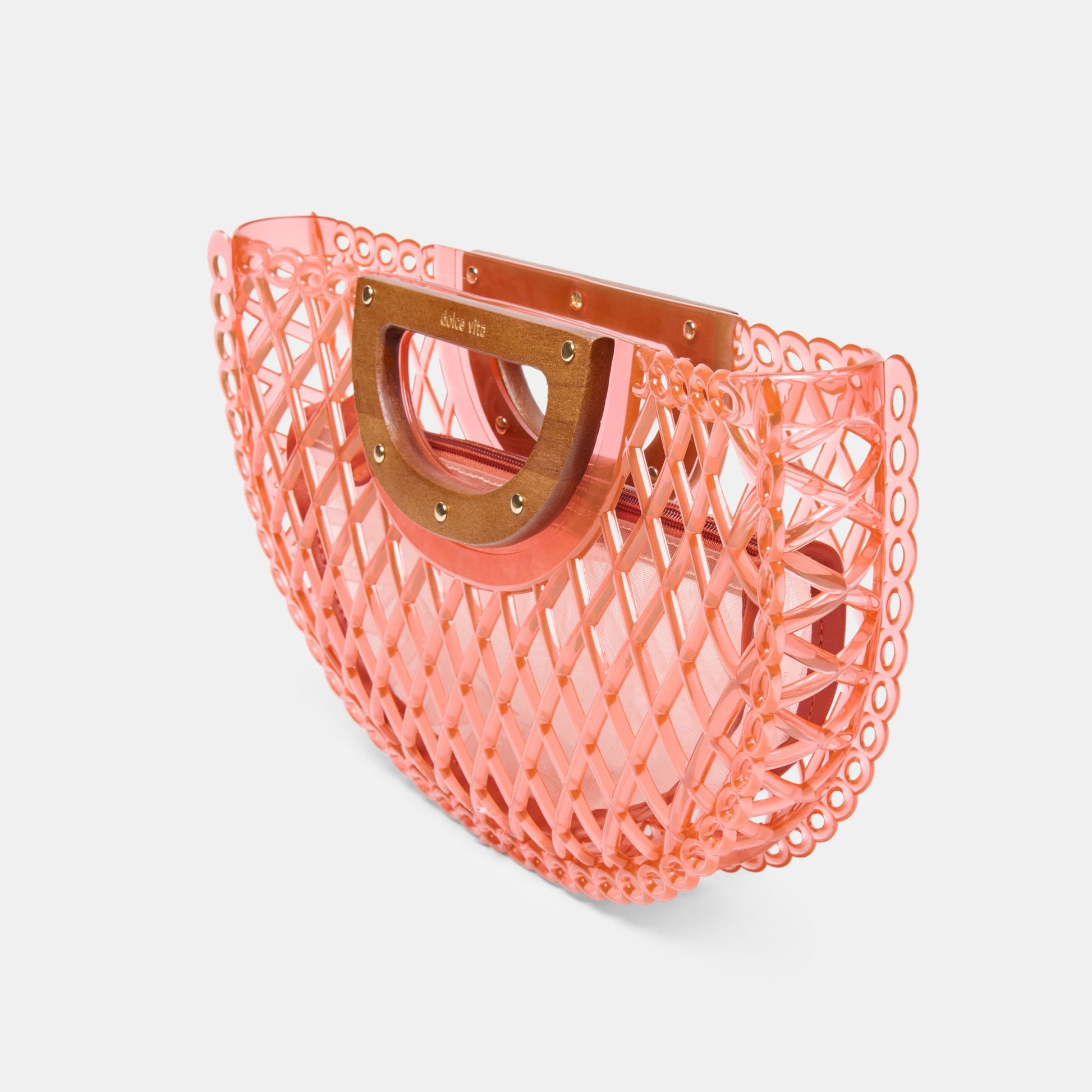 Solandra Coral Jelly Clutch Dolce Vita Discount