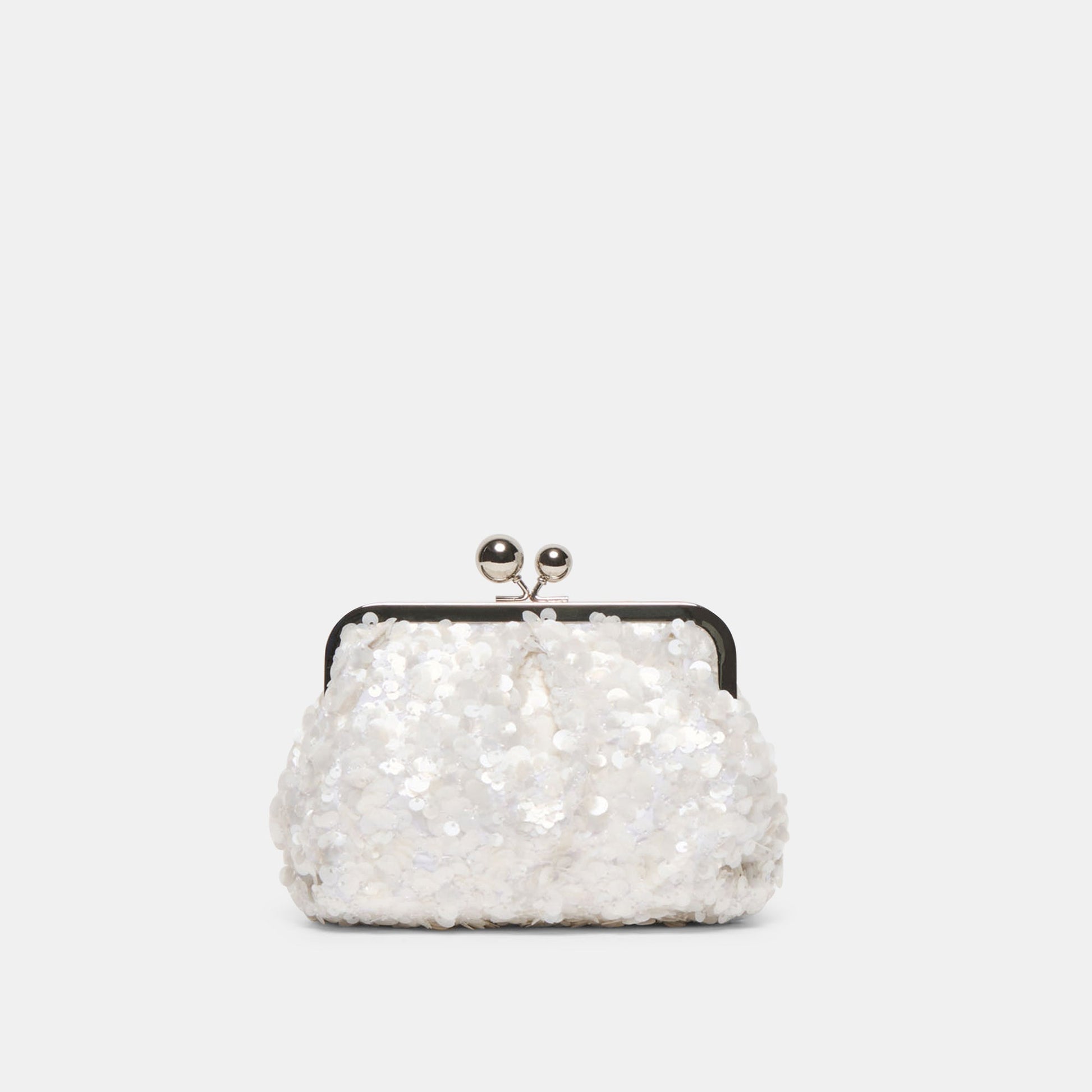 Kendall White Sequin Clutch Dolce Vita us