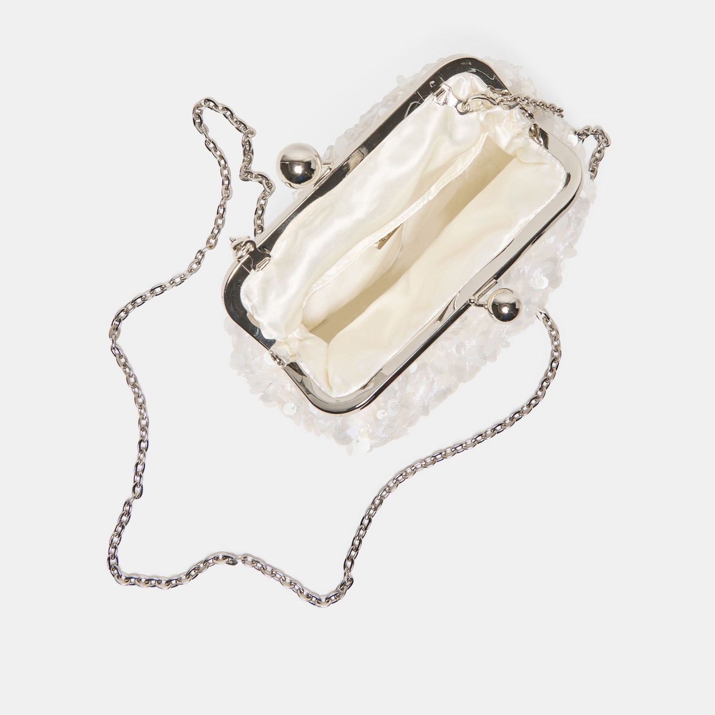 Kendall White Sequin Clutch Dolce Vita us