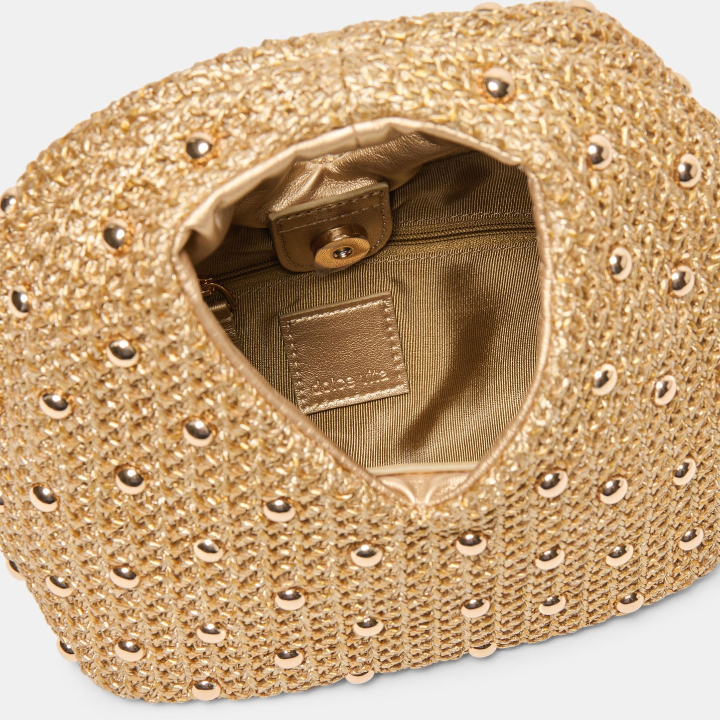 Dahlia Gold Raffia Handbag Dolce Vita Outlet