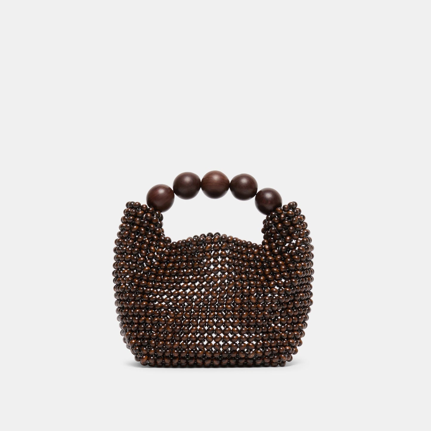 CLOVER Chocolate Wood Beaded Handbag Dolce Vita Online