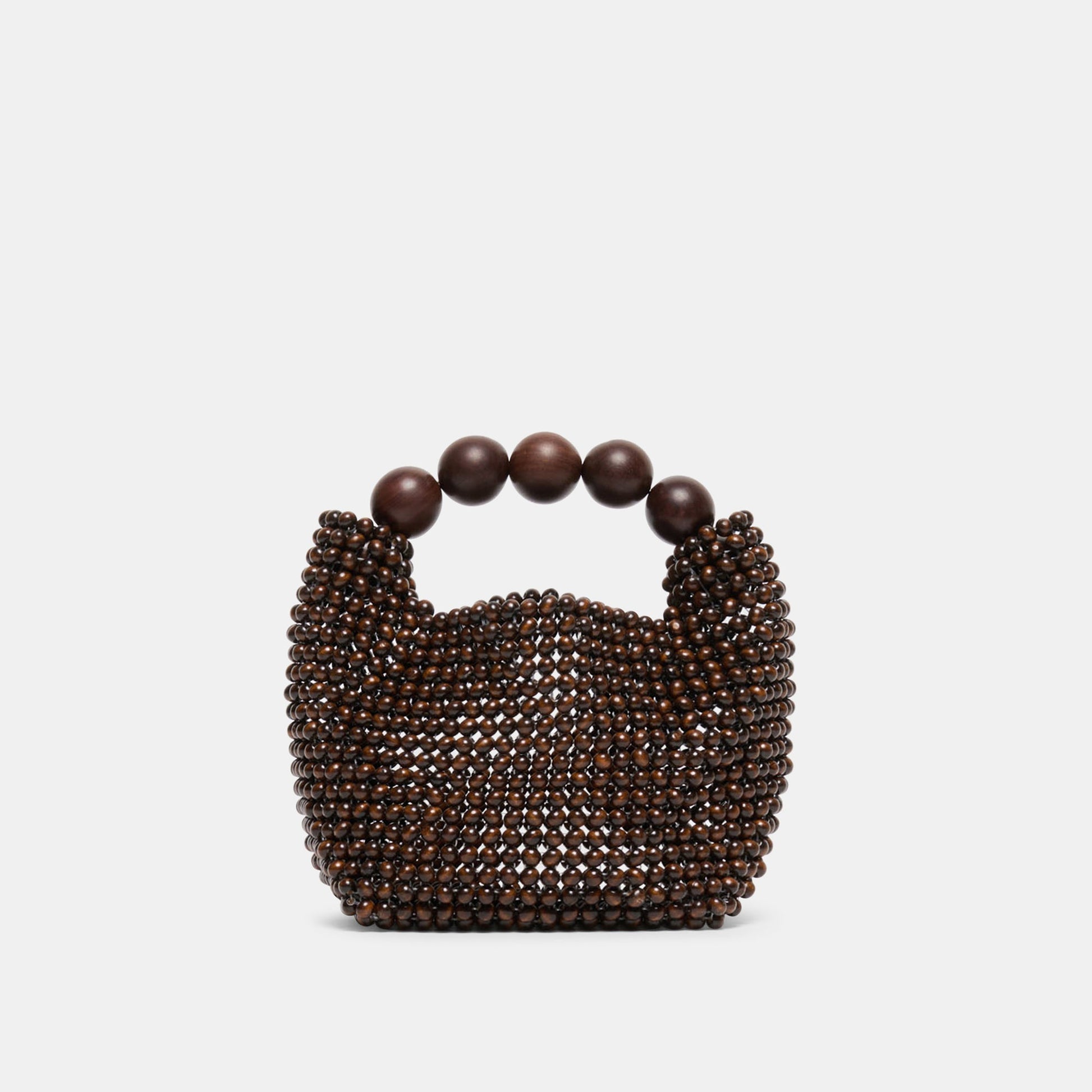 CLOVER Chocolate Wood Beaded Handbag Dolce Vita Online